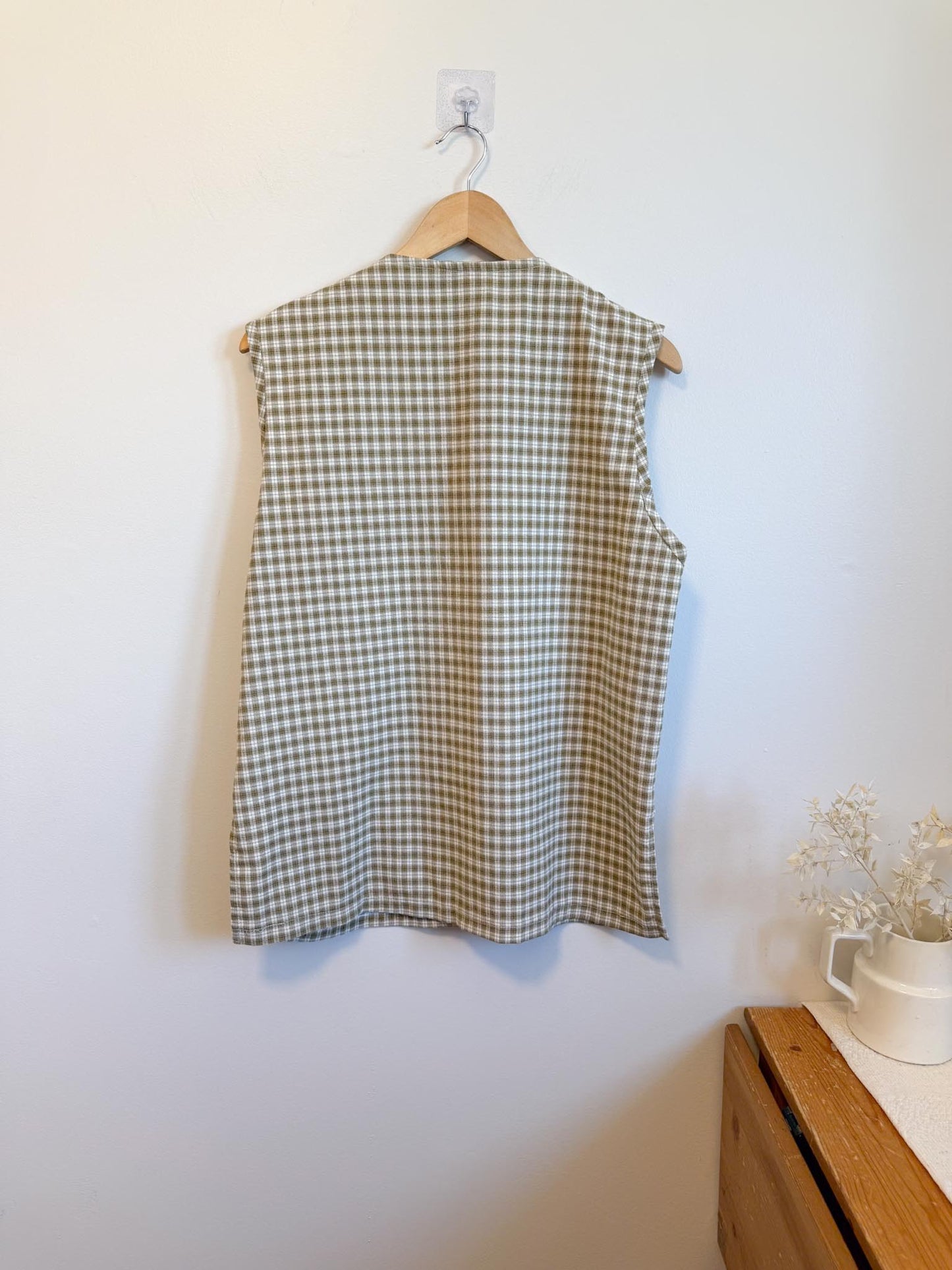 Vintage Plaid Vest (Size L/XL)