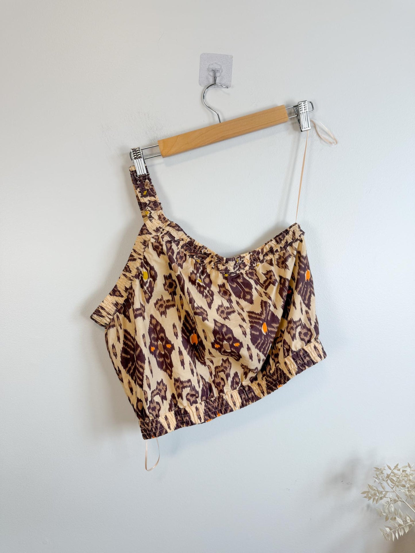 BAILEY / 44 One Shoulder Cropped Tank in Aztec Brown NWT (Size L)