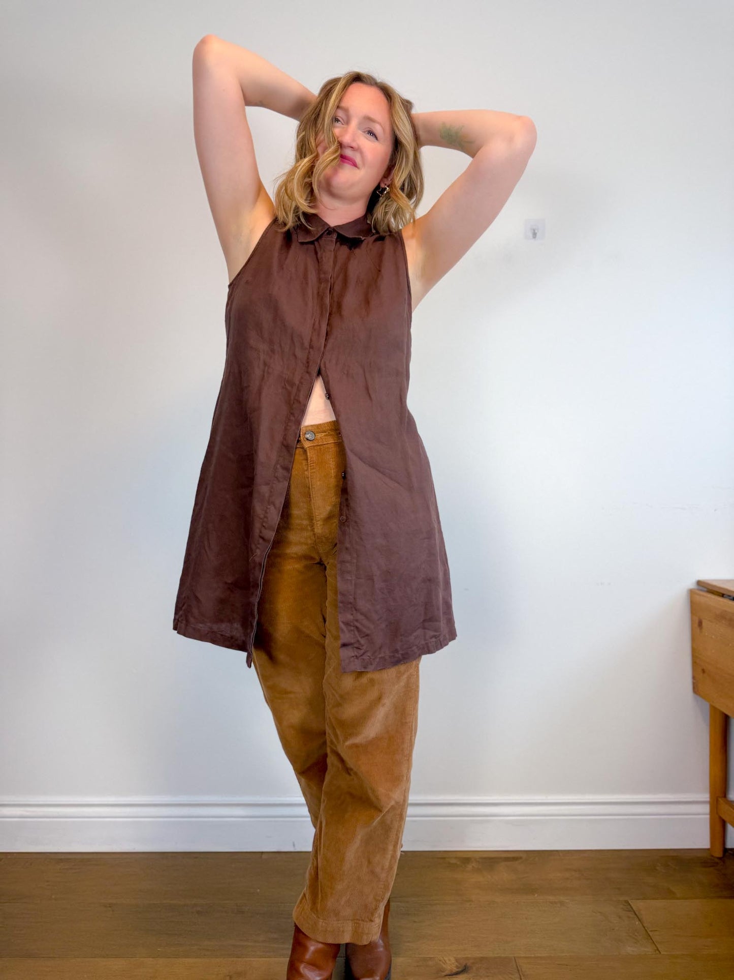 Everlane “THE SAILOR PANT IN CORDUROY in Toasted Coconut” (Size 14)