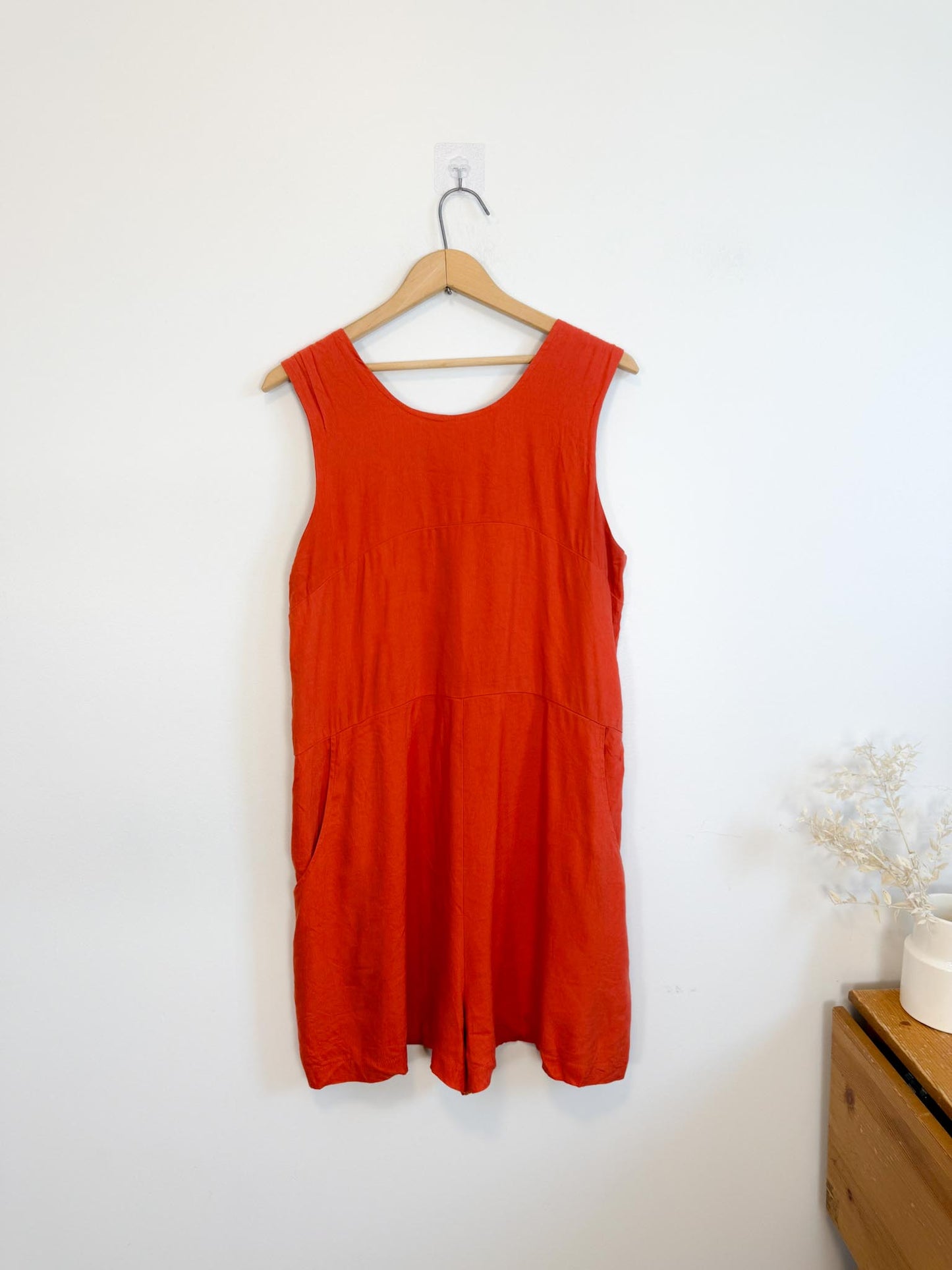 Allison Wonderland Slow Fashion "Chillin' Romper in Rust" (Size 10)
