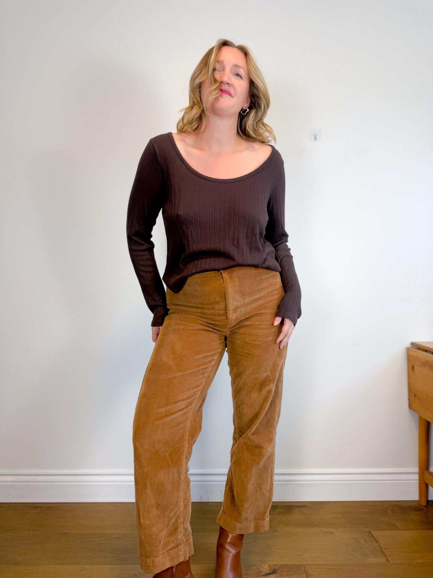 Everlane “THE SAILOR PANT IN CORDUROY in Toasted Coconut” (Size 14)