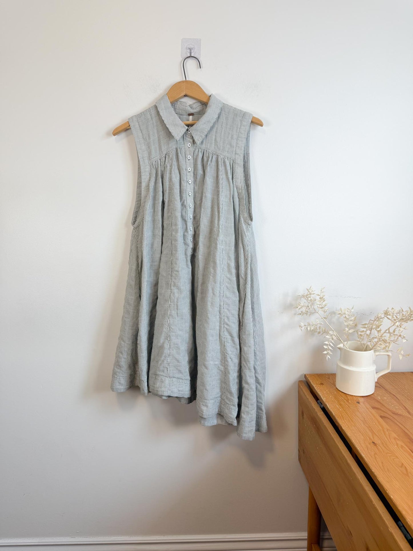 Free People "Young Spirit Striped Tunic Dress" (Size M/L)