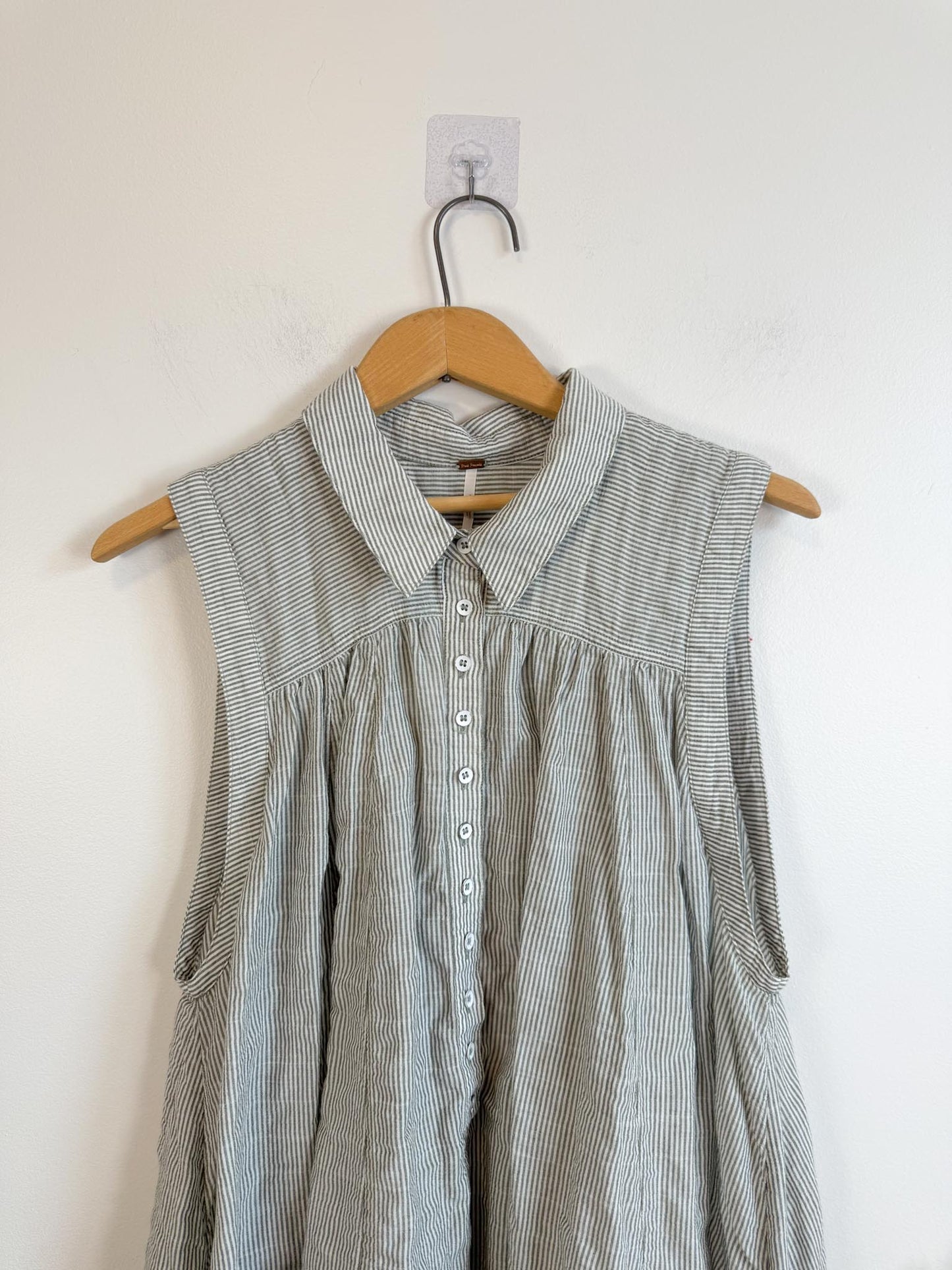 Free People "Young Spirit Striped Tunic Dress" (Size M/L)