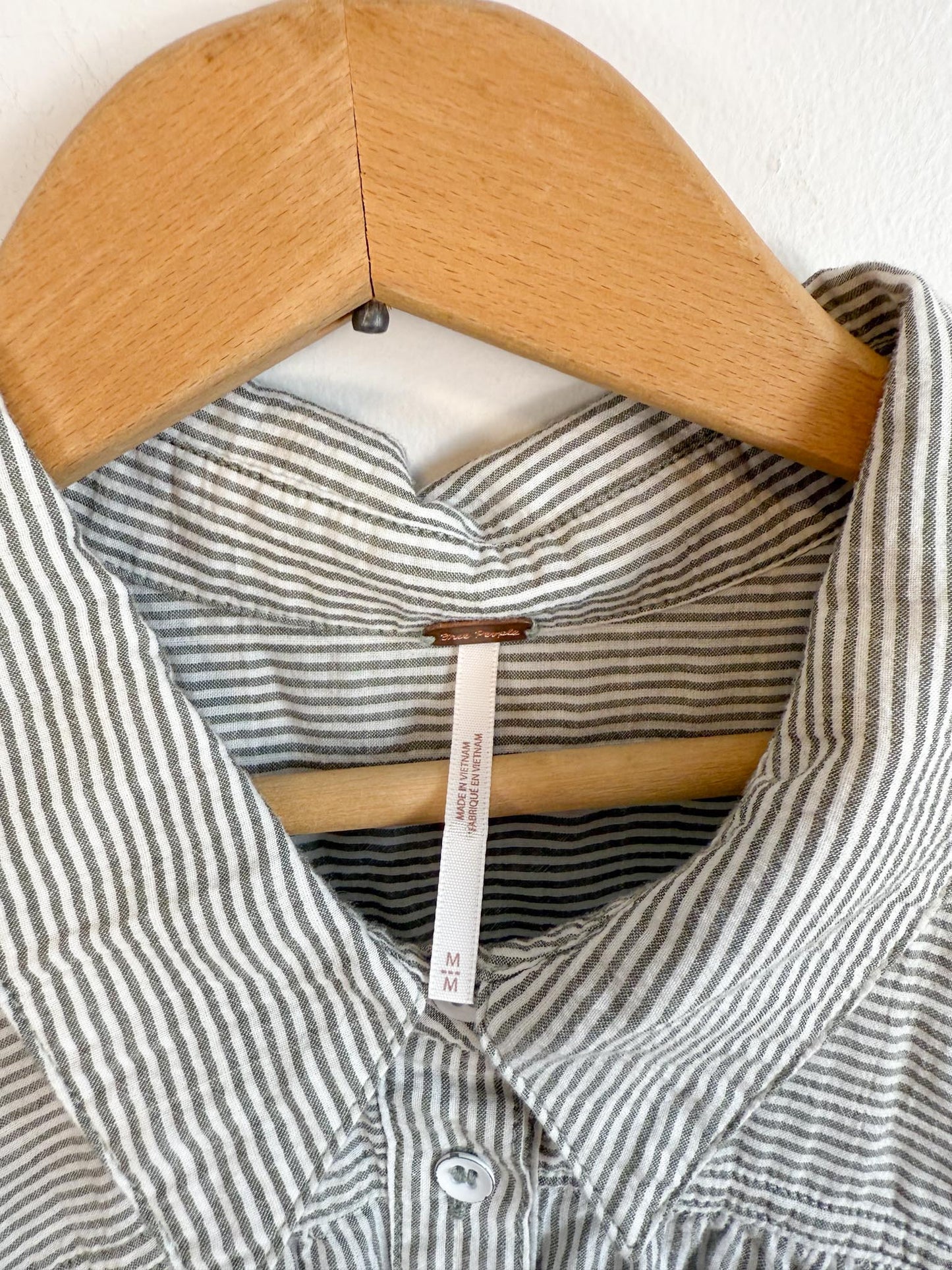 Free People "Young Spirit Striped Tunic Dress" (Size M/L)