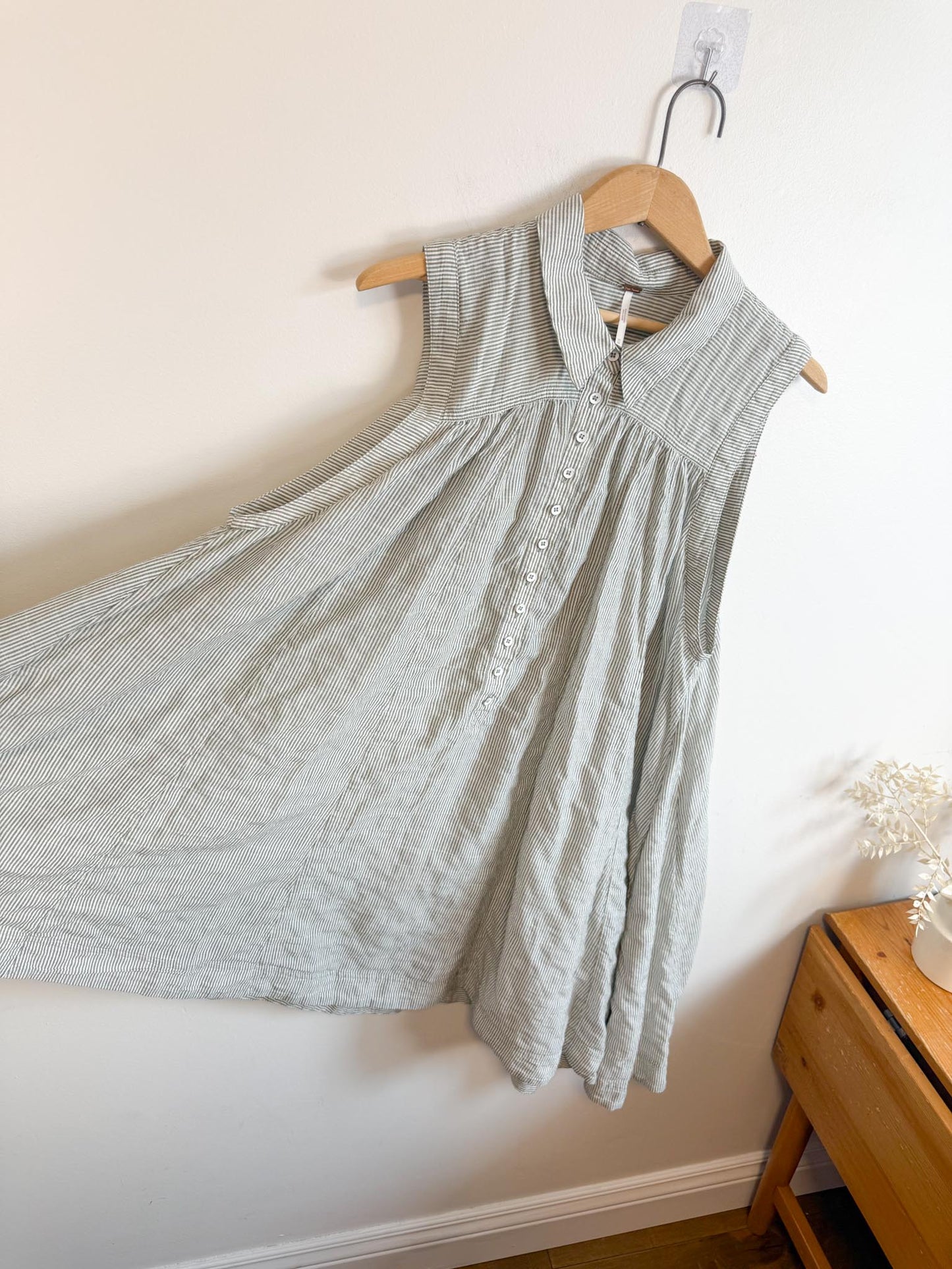 Free People "Young Spirit Striped Tunic Dress" (Size M/L)