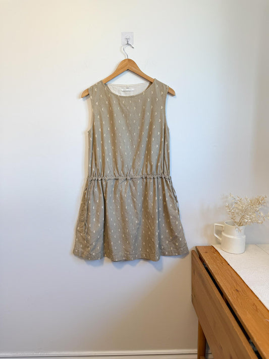 11:11 Eleven Eleven Designer Mini Dress with Crescent Moon Print (Size S/M)