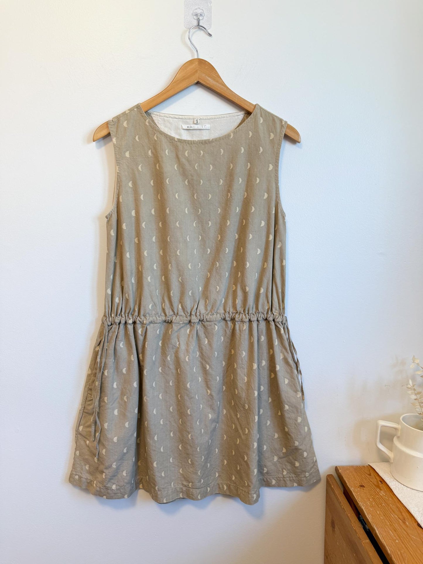 11:11 Eleven Eleven Designer Mini Dress with Crescent Moon Print (Size S/M)