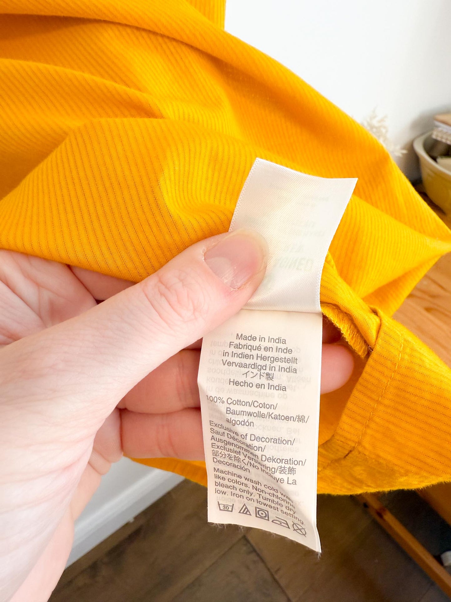 J.Crew Ruffled Eyelet Blouse in Mustard (Size M/L)