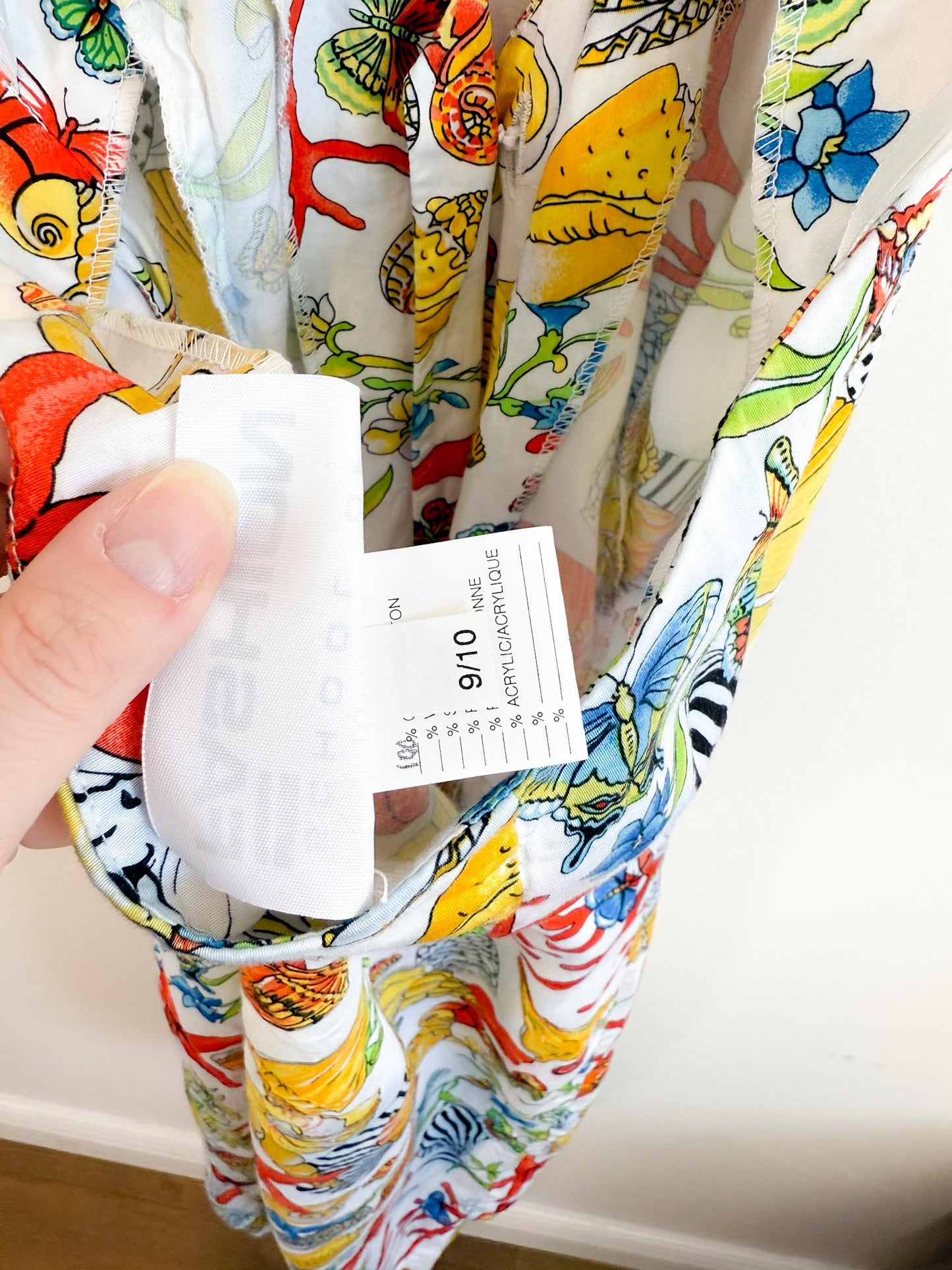 Ryerson School of Fashion Starfish & Seashell Print Halter Mini Dress (Size S/M)