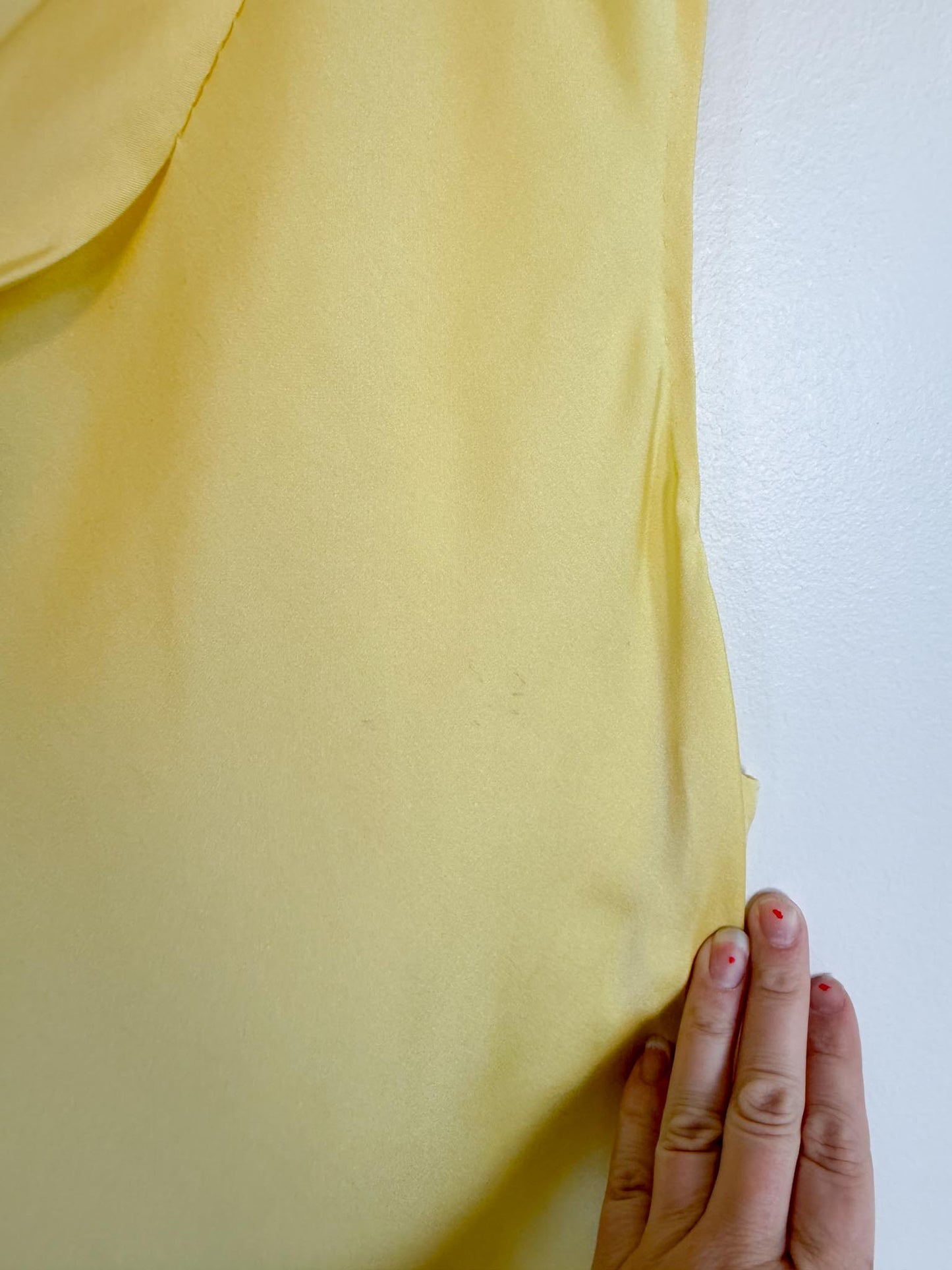 3.1 Phillip Lim Designer Silk Sleeveless Blouse in Butter Yellow (Size 10)