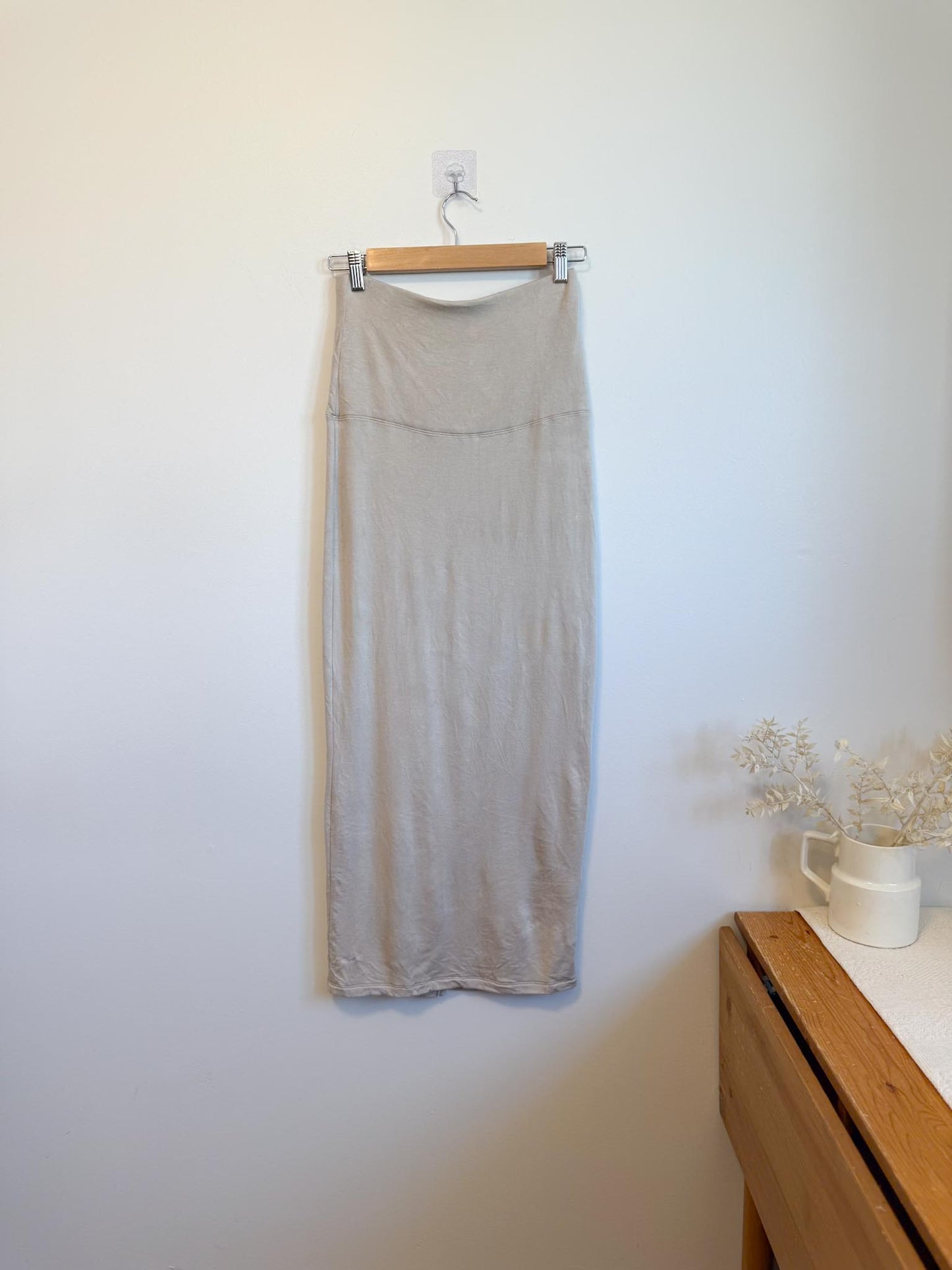 BLEUSALT Sustainable "The Tube Skirt in Sand" (Size S)