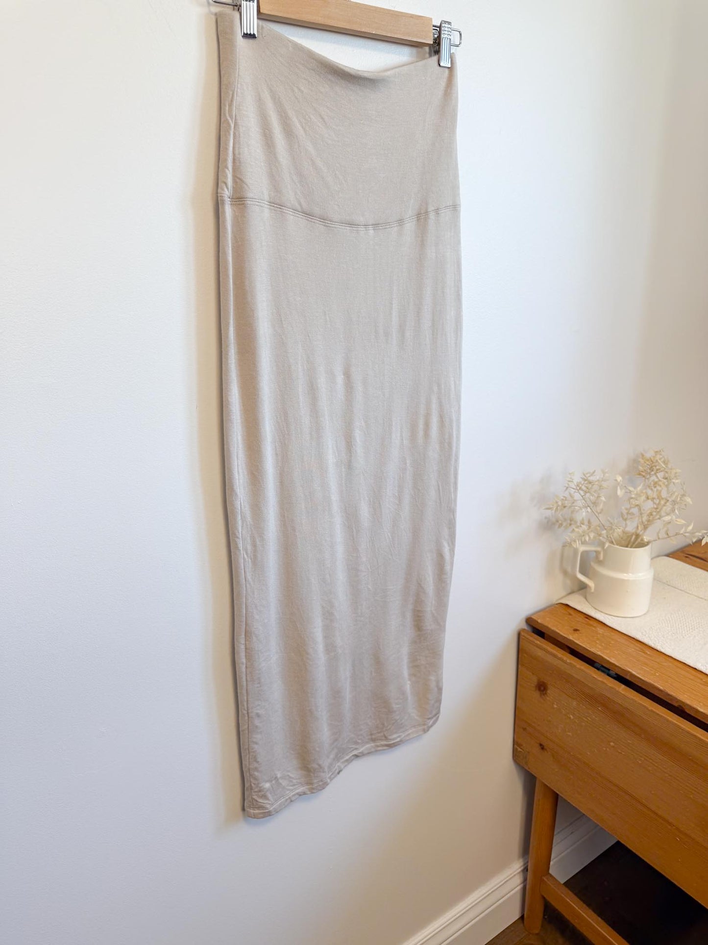 BLEUSALT Sustainable "The Tube Skirt in Sand" (Size S)