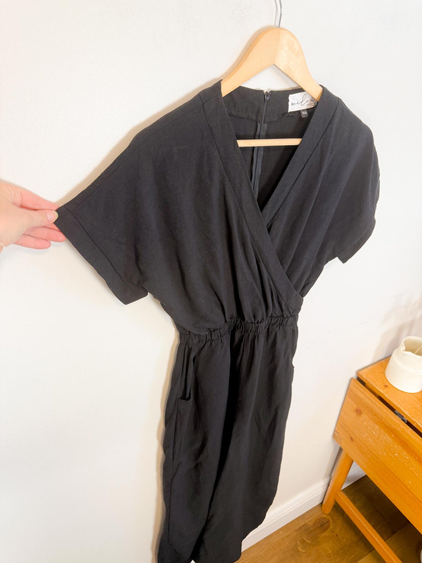 Melow Slow Fashion "Elka Jumpsuit in Black" (Size XS/S)