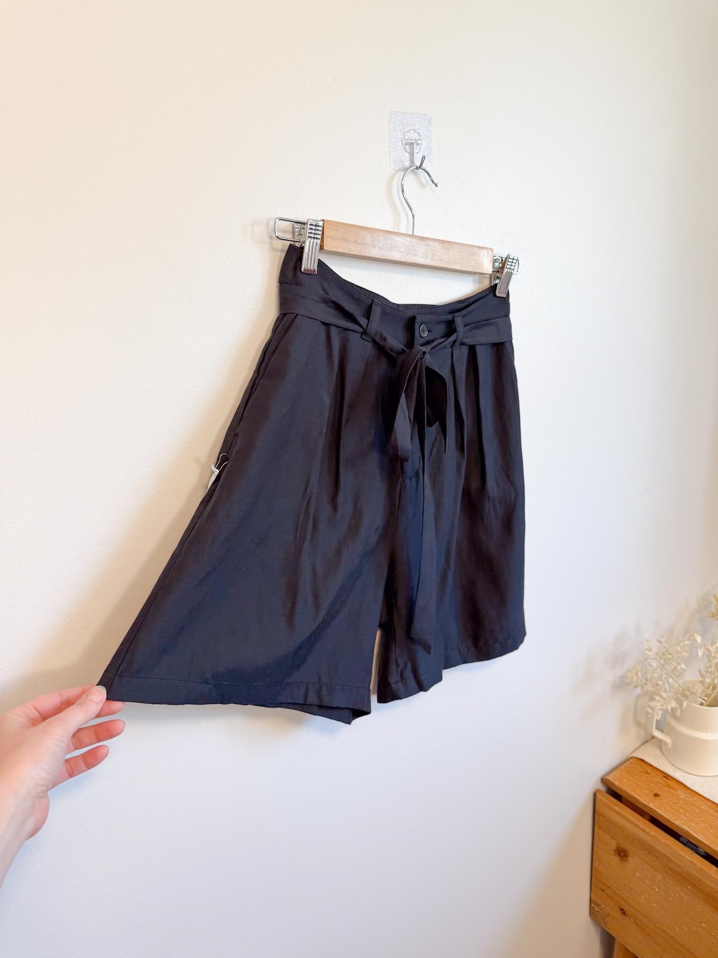 Emma Knudsen High Rise Shorts in Black NWT (Size S)