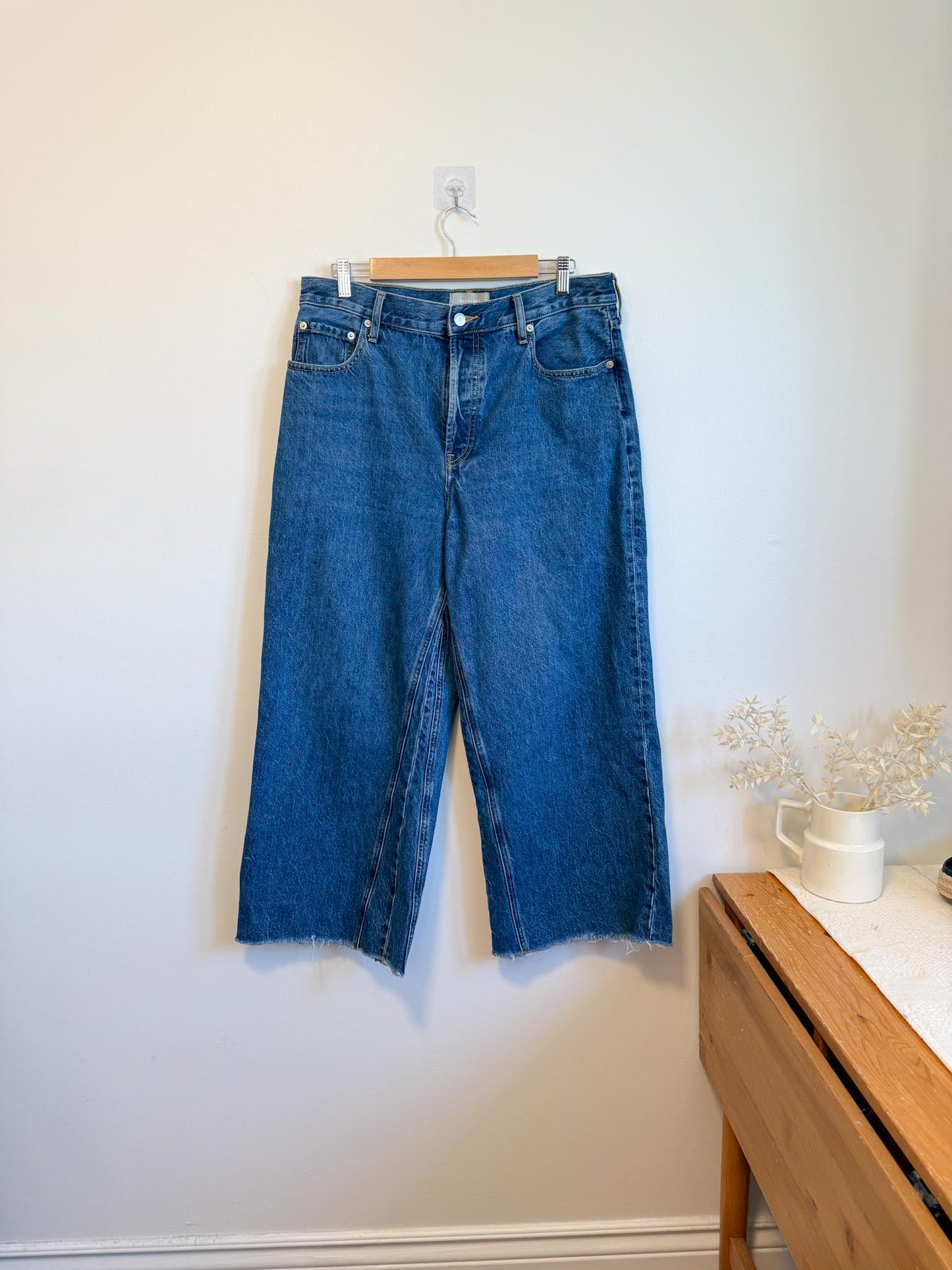 Everlane "The Way Wide Crop Jeans" (Size 31)
