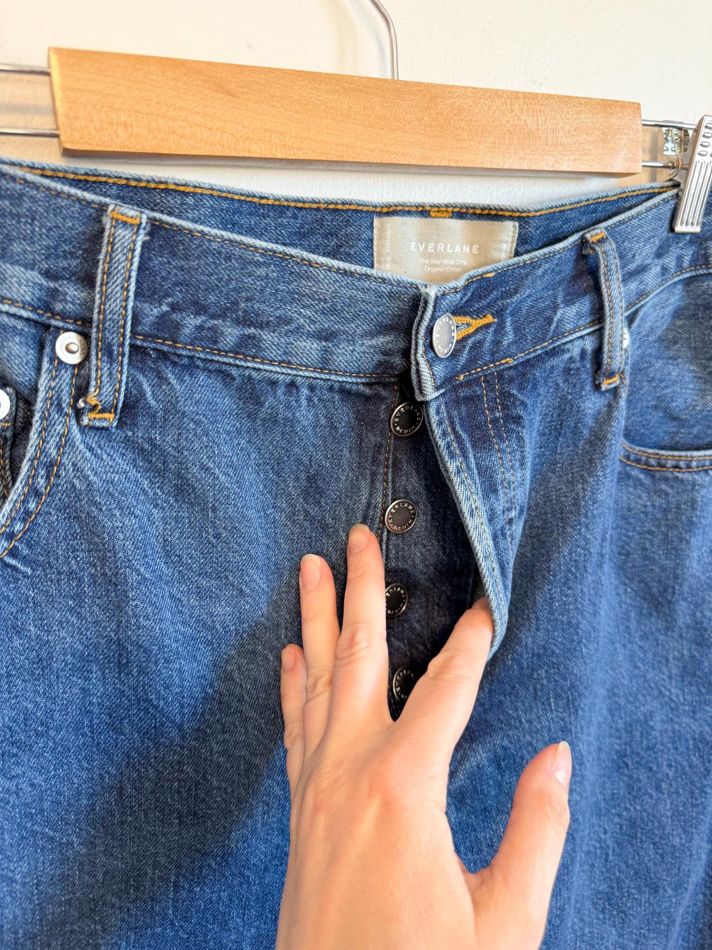 Everlane "The Way Wide Crop Jeans" (Size 31)