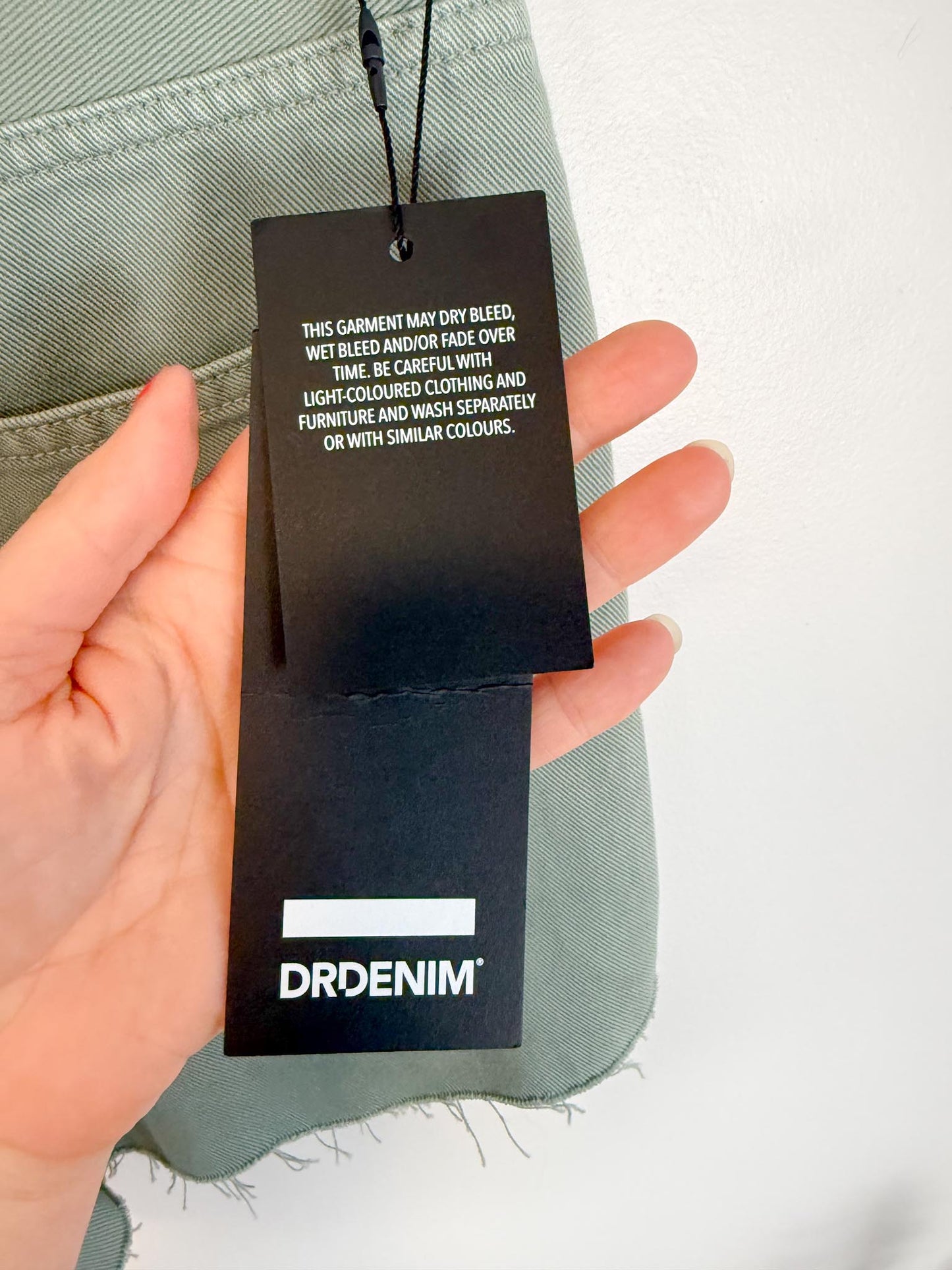 DRDENIM "Nora Shorts in Aqua Grey" NWT (Size 31)