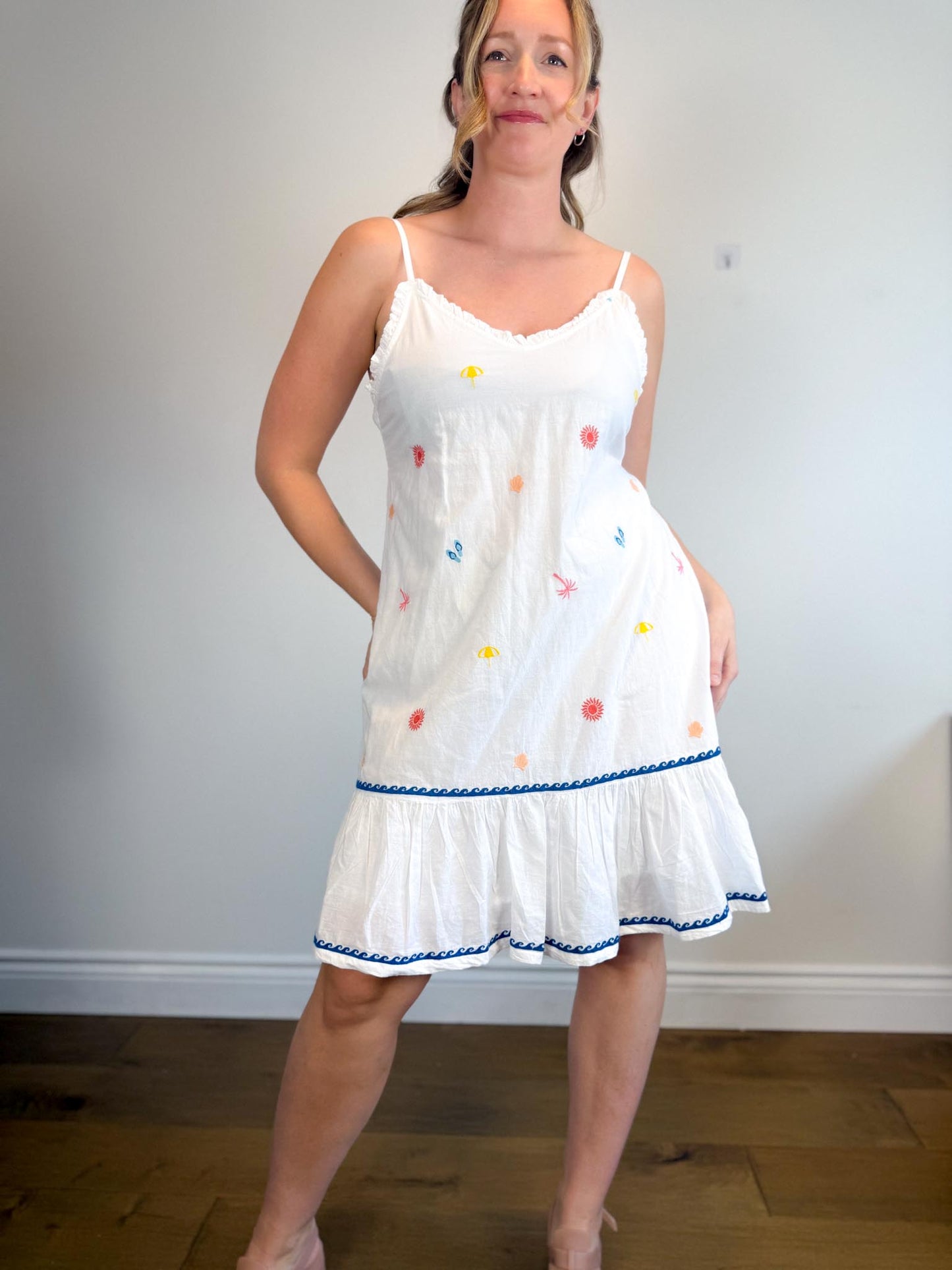 Cynthia Rowley Embroidered Sleepwear Dress in White NWT (Size S-L)