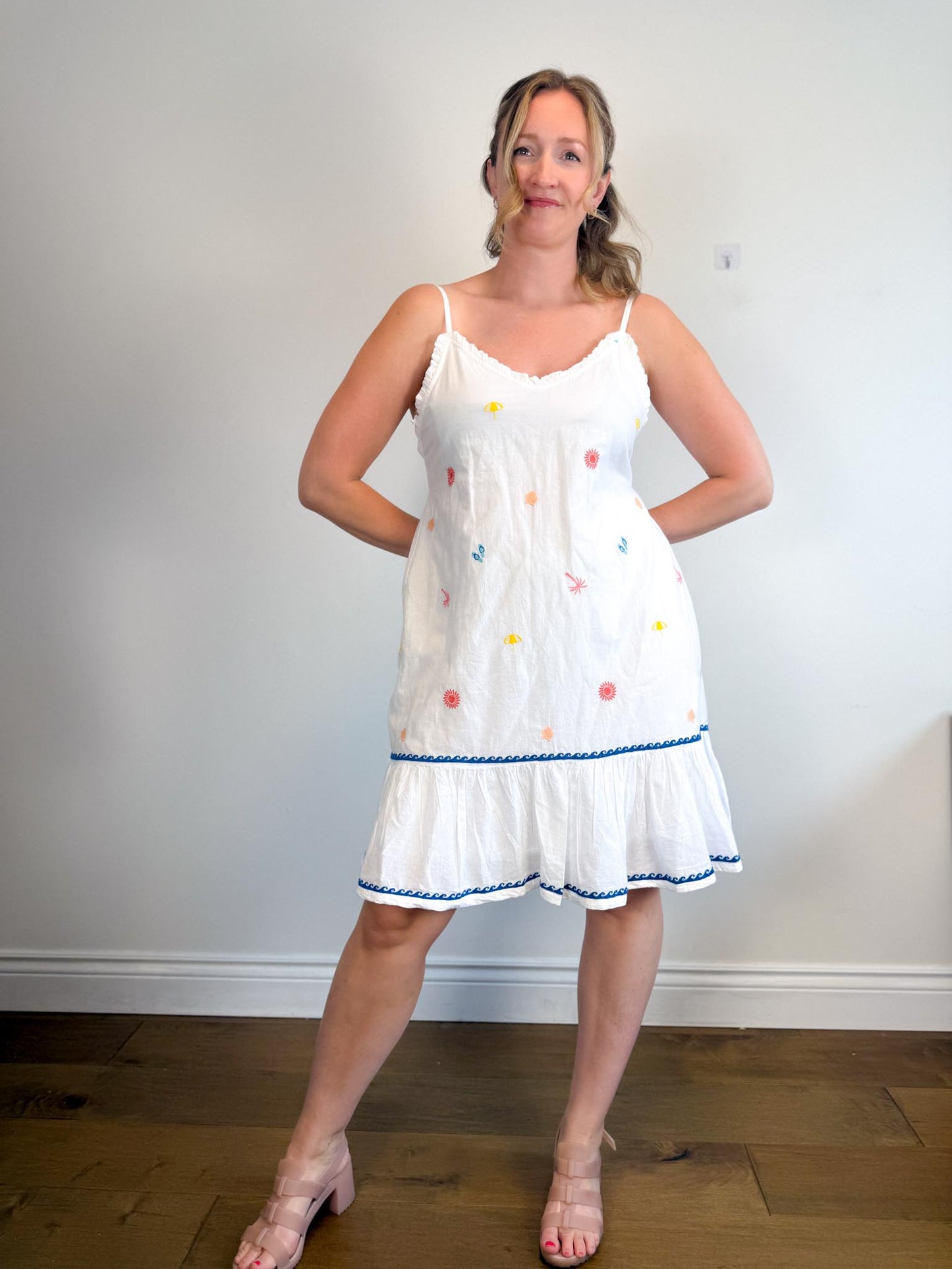 Cynthia Rowley Embroidered Sleepwear Dress in White NWT (Size S-L)