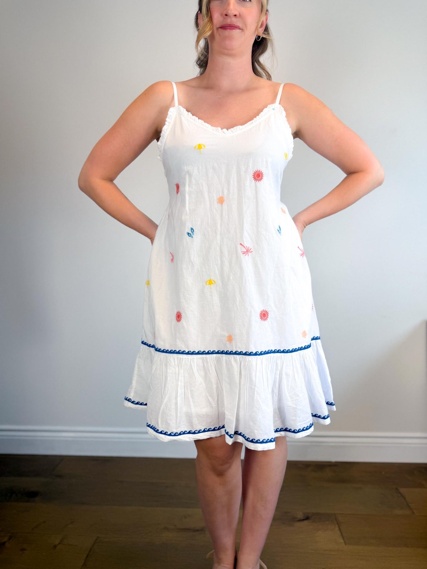 Cynthia Rowley Embroidered Sleepwear Dress in White NWT (Size S-L)