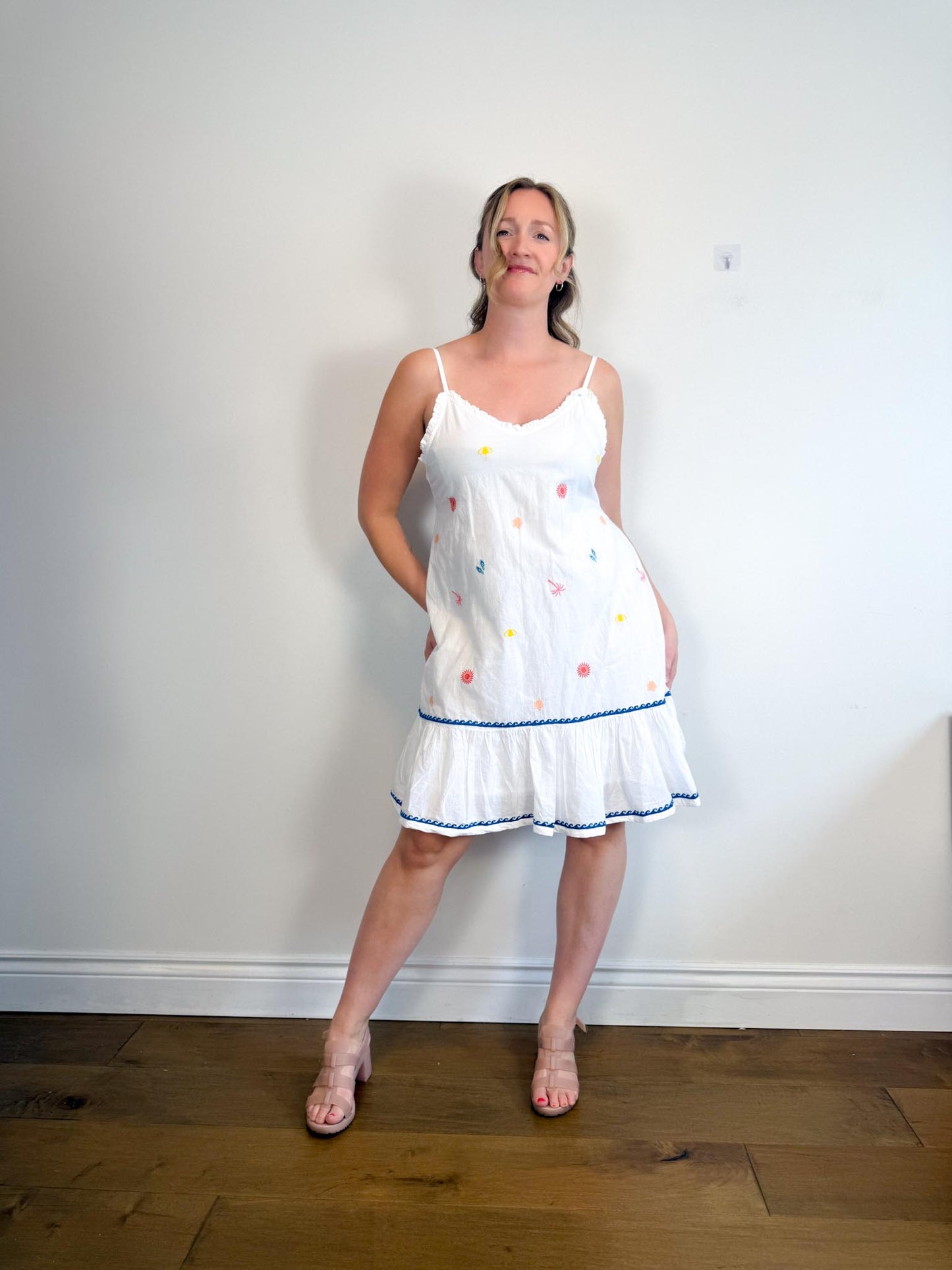 Cynthia Rowley Embroidered Sleepwear Dress in White NWT (Size S-L)