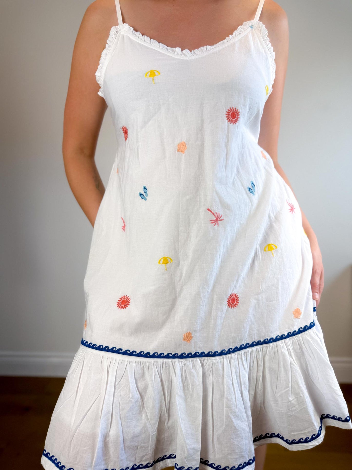 Cynthia Rowley Embroidered Sleepwear Dress in White NWT (Size S-L)