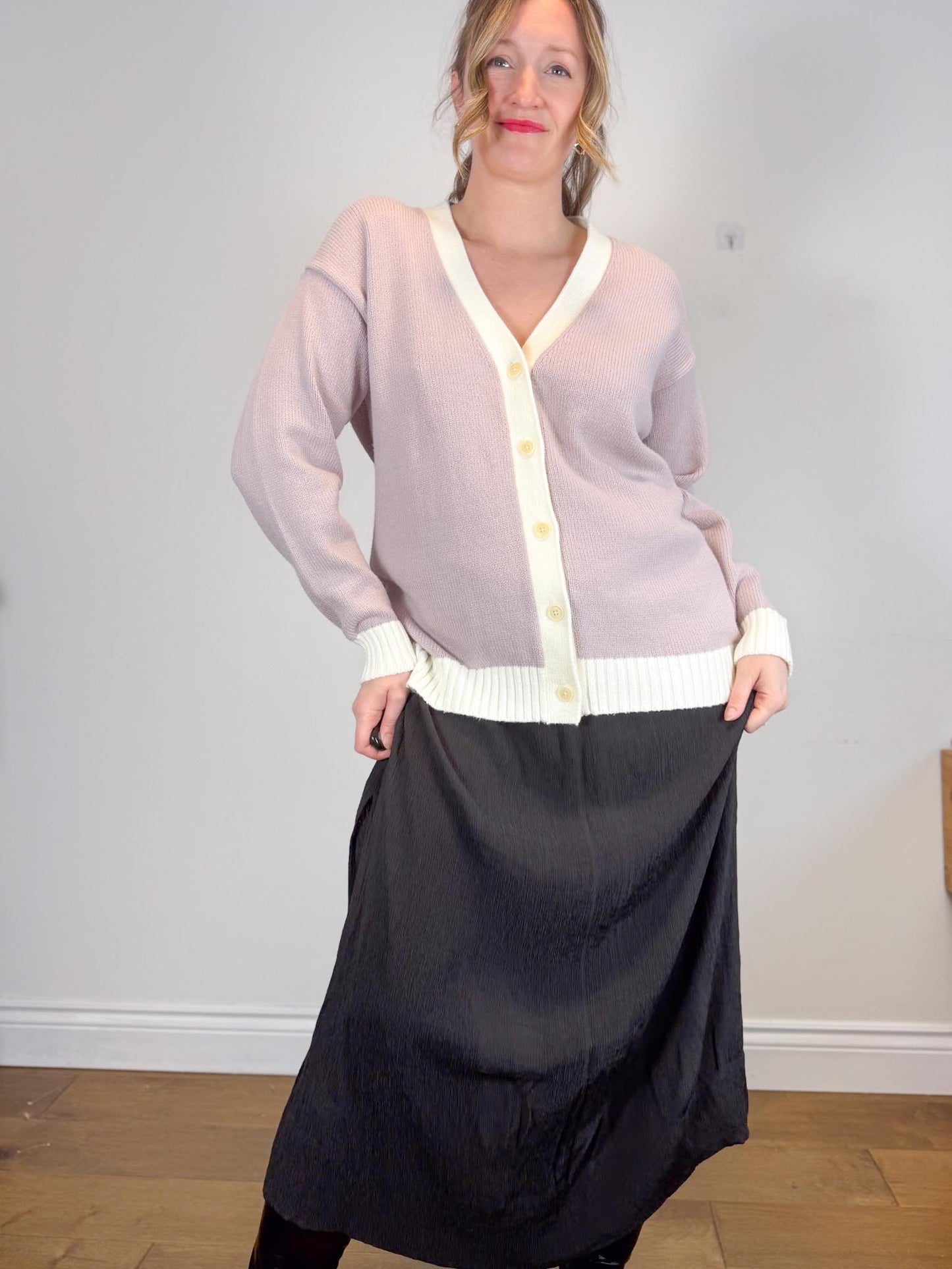 Sunday Best Purple Cardigan (Size S/M)