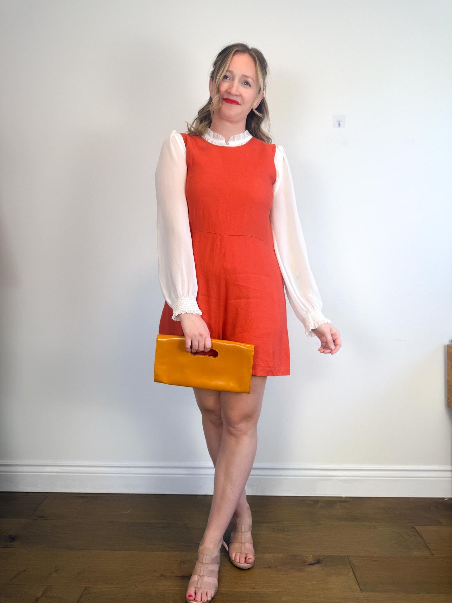 Allison Wonderland Slow Fashion "Chillin' Romper in Rust" (Size 10)