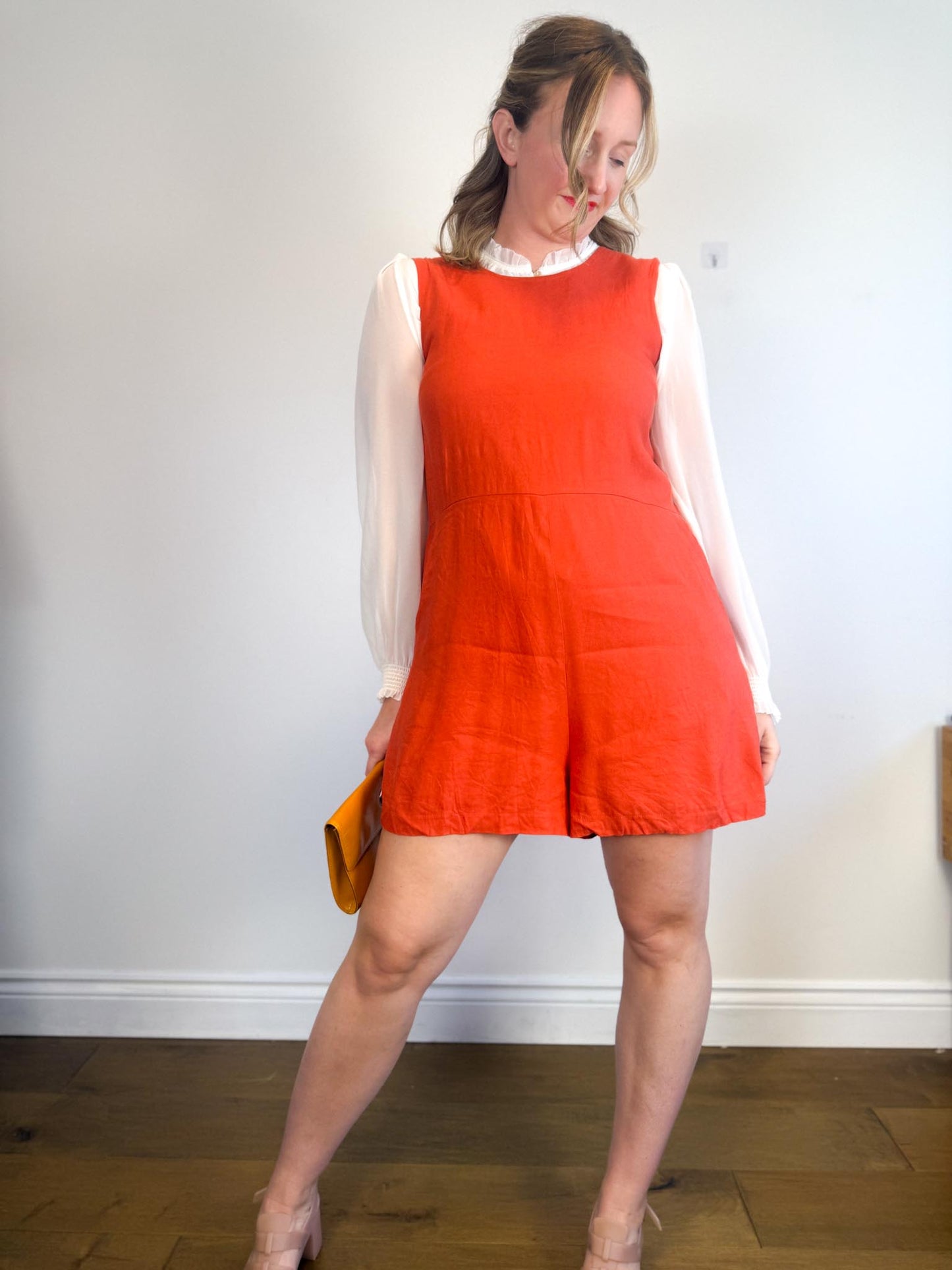 Allison Wonderland Slow Fashion "Chillin' Romper in Rust" (Size 10)