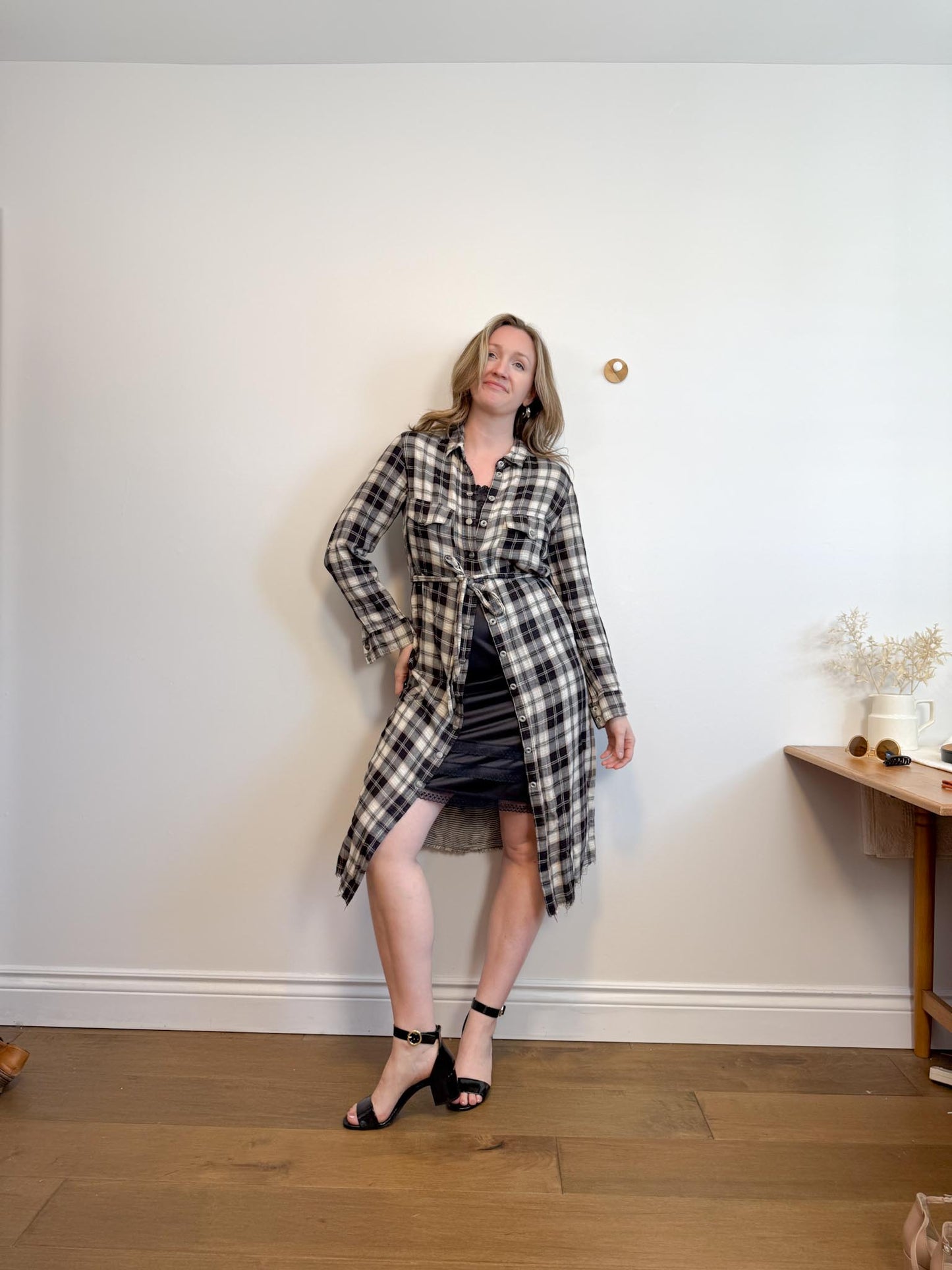 Sanctuary Plaid Dress with Belt (Size S)