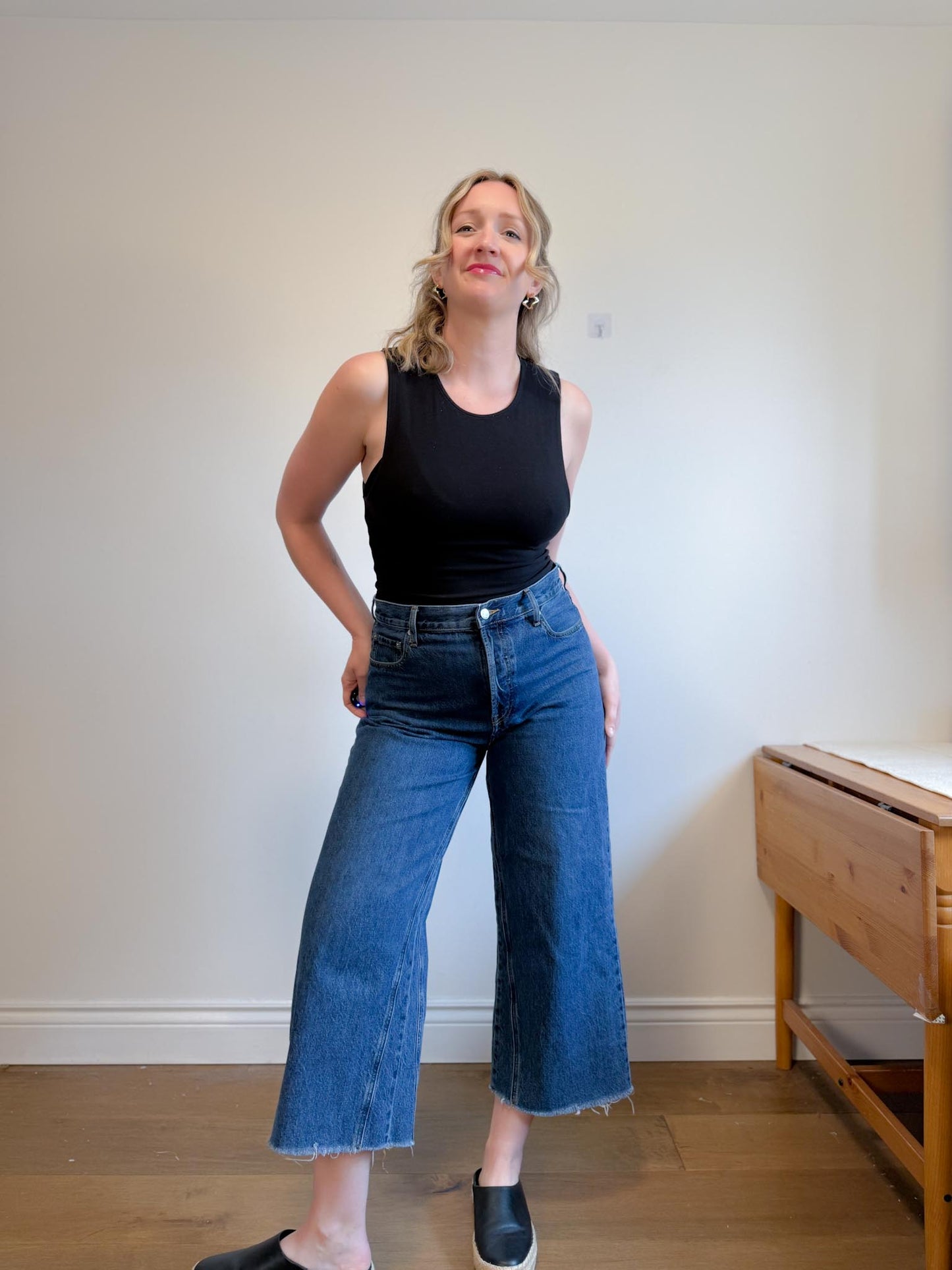Everlane "The Way Wide Crop Jeans" (Size 31)