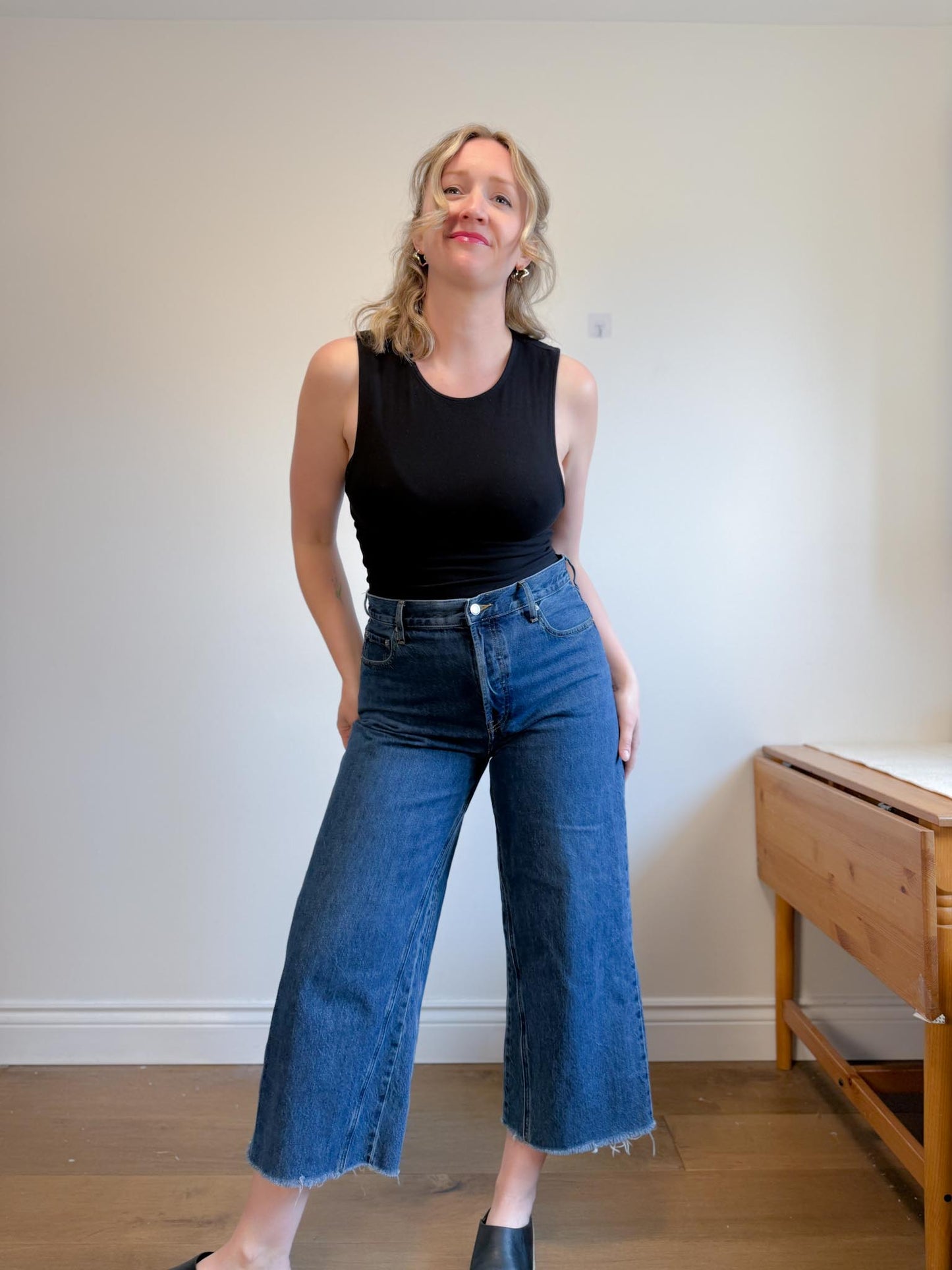 Everlane "The Way Wide Crop Jeans" (Size 31)