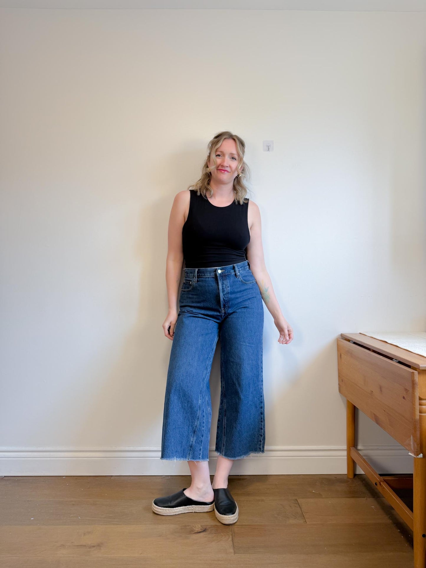 Everlane "The Way Wide Crop Jeans" (Size 31)
