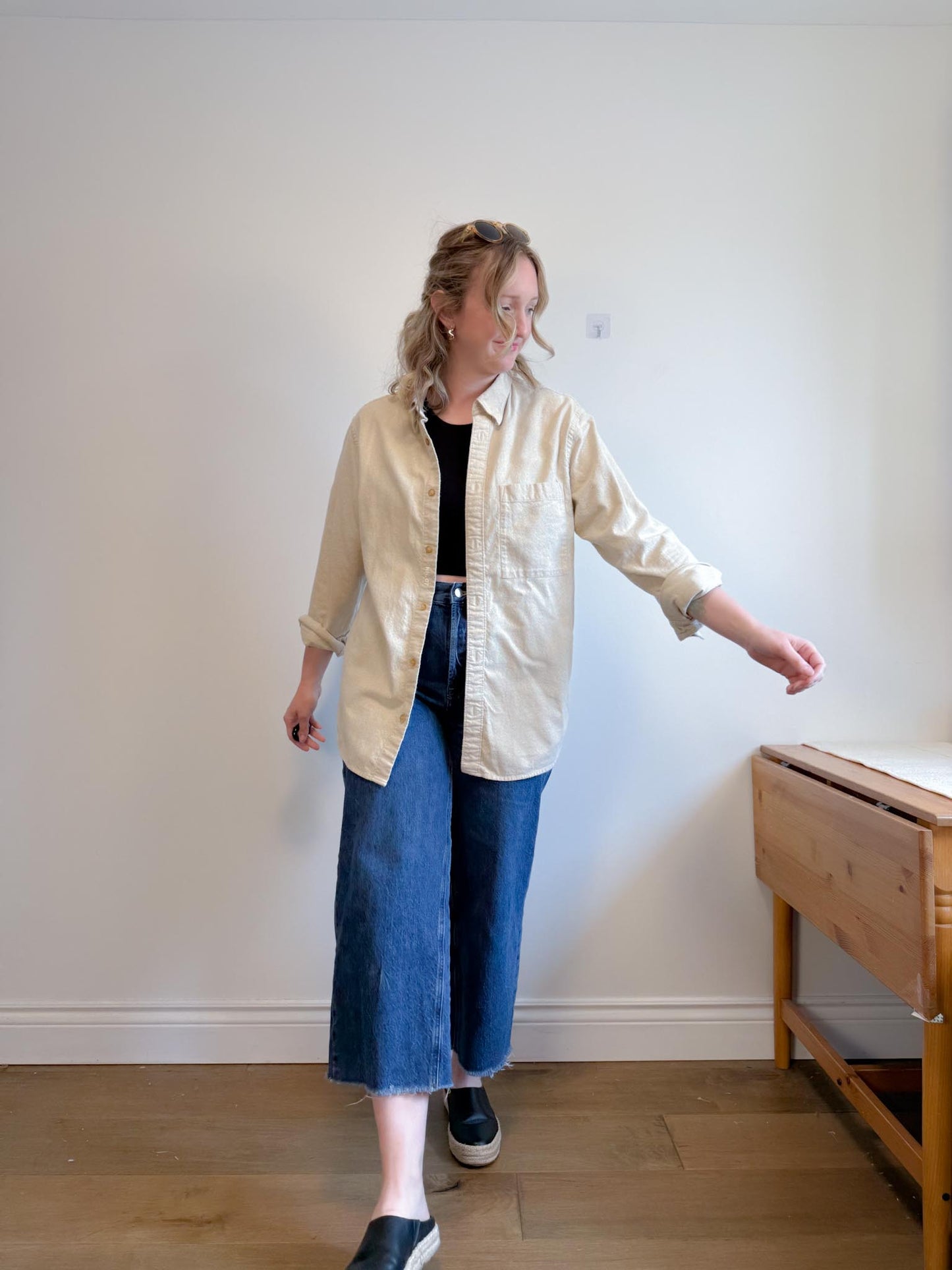 Everlane "The Way Wide Crop Jeans" (Size 31)