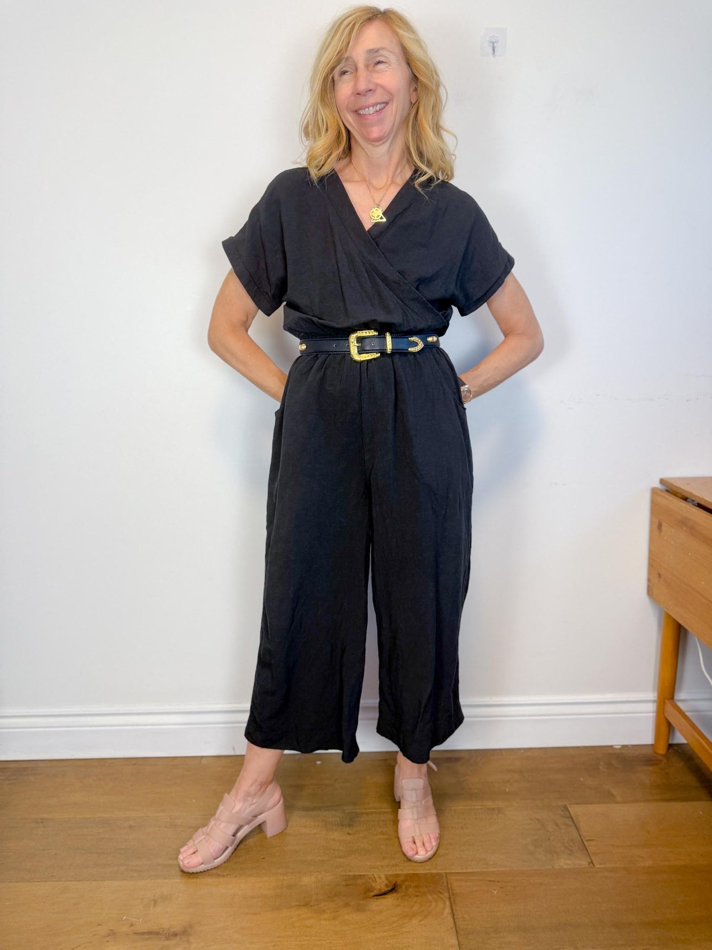 Melow Slow Fashion "Elka Jumpsuit in Black" (Size XS/S)