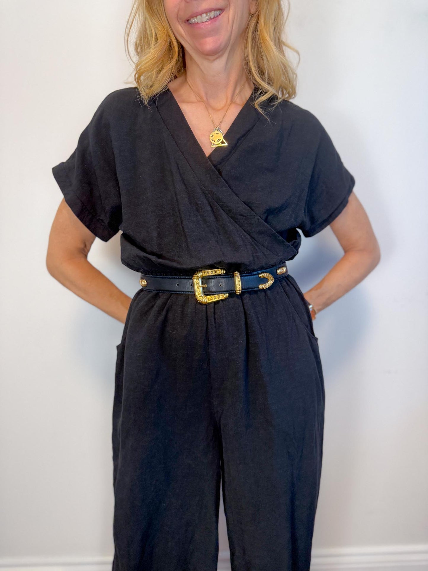Melow Slow Fashion "Elka Jumpsuit in Black" (Size XS/S)
