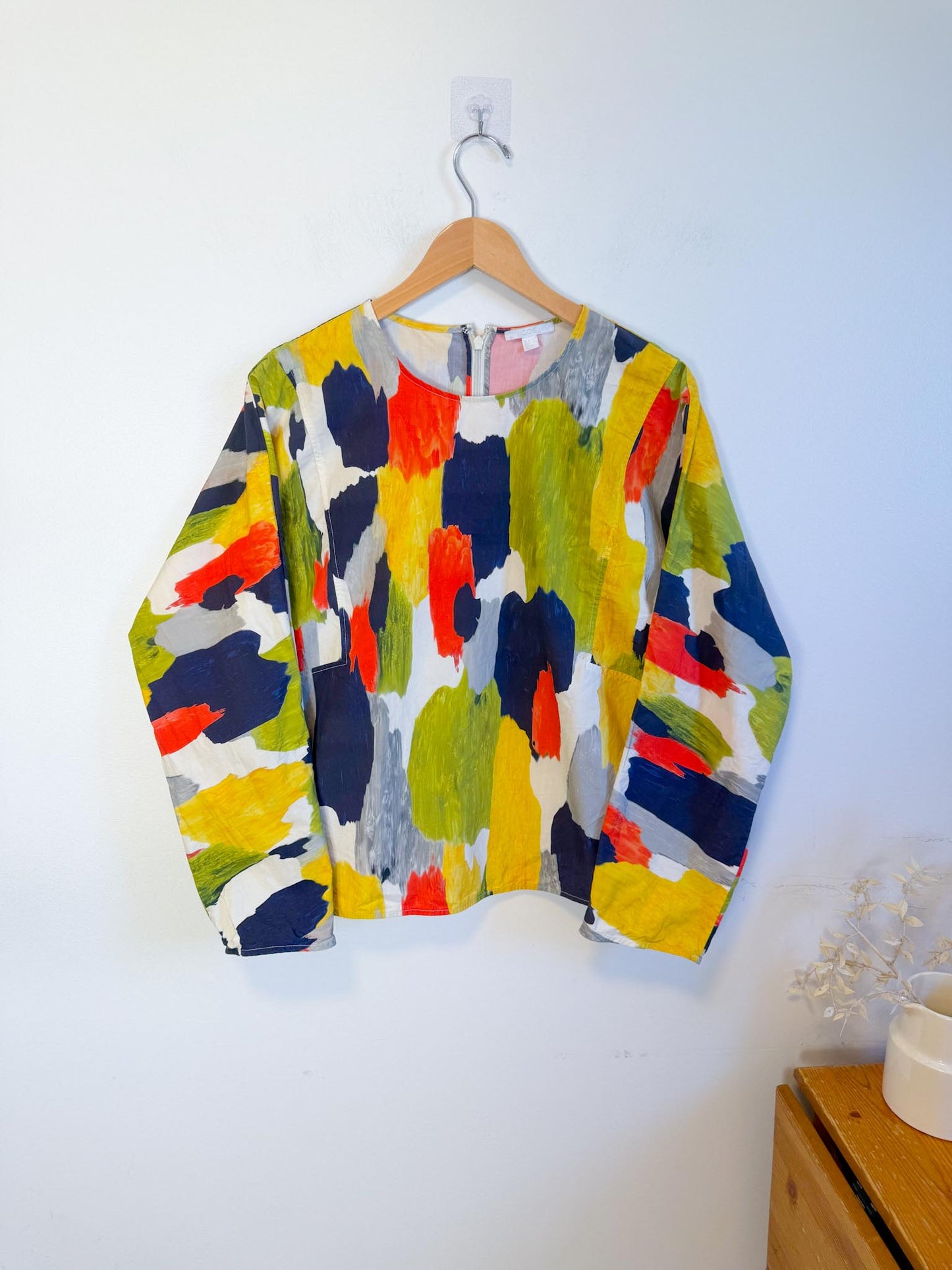 COS Multicolour Abstract Blouse (Size S/M)