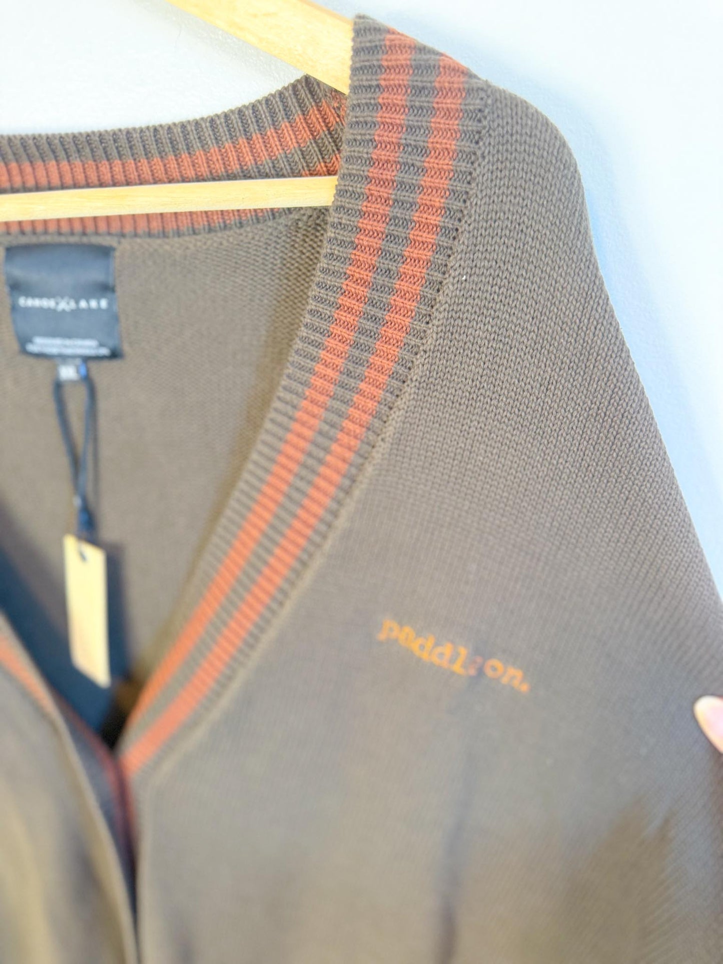 Canoe & Lake "Dockside Knit Cardigan in Green/Brown" NWT (Size 2XL)