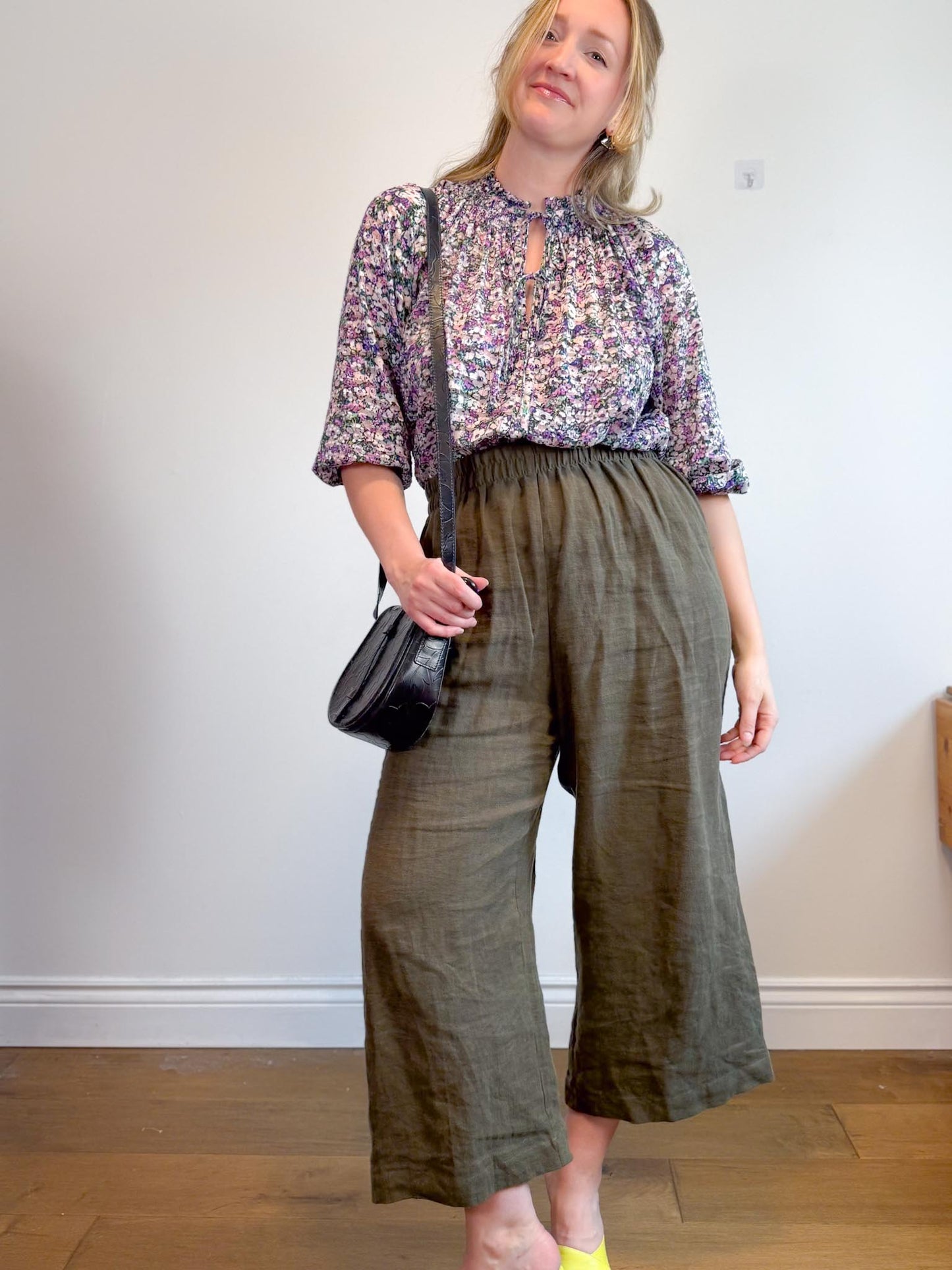 SUNCOO Paris Leony Blouse in Purple Floral (Size S-L)