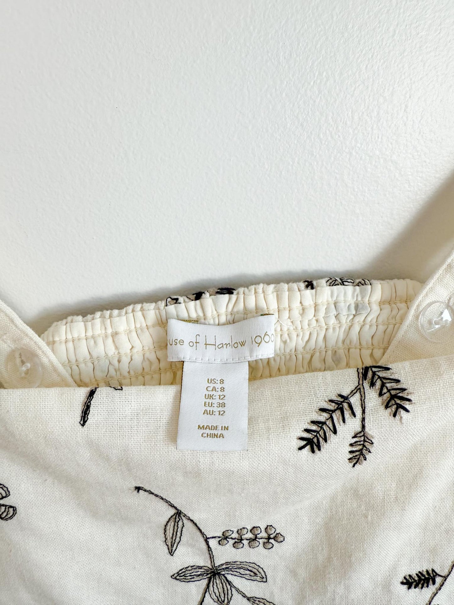 House of Harlow Linen Crop Top (Size M)