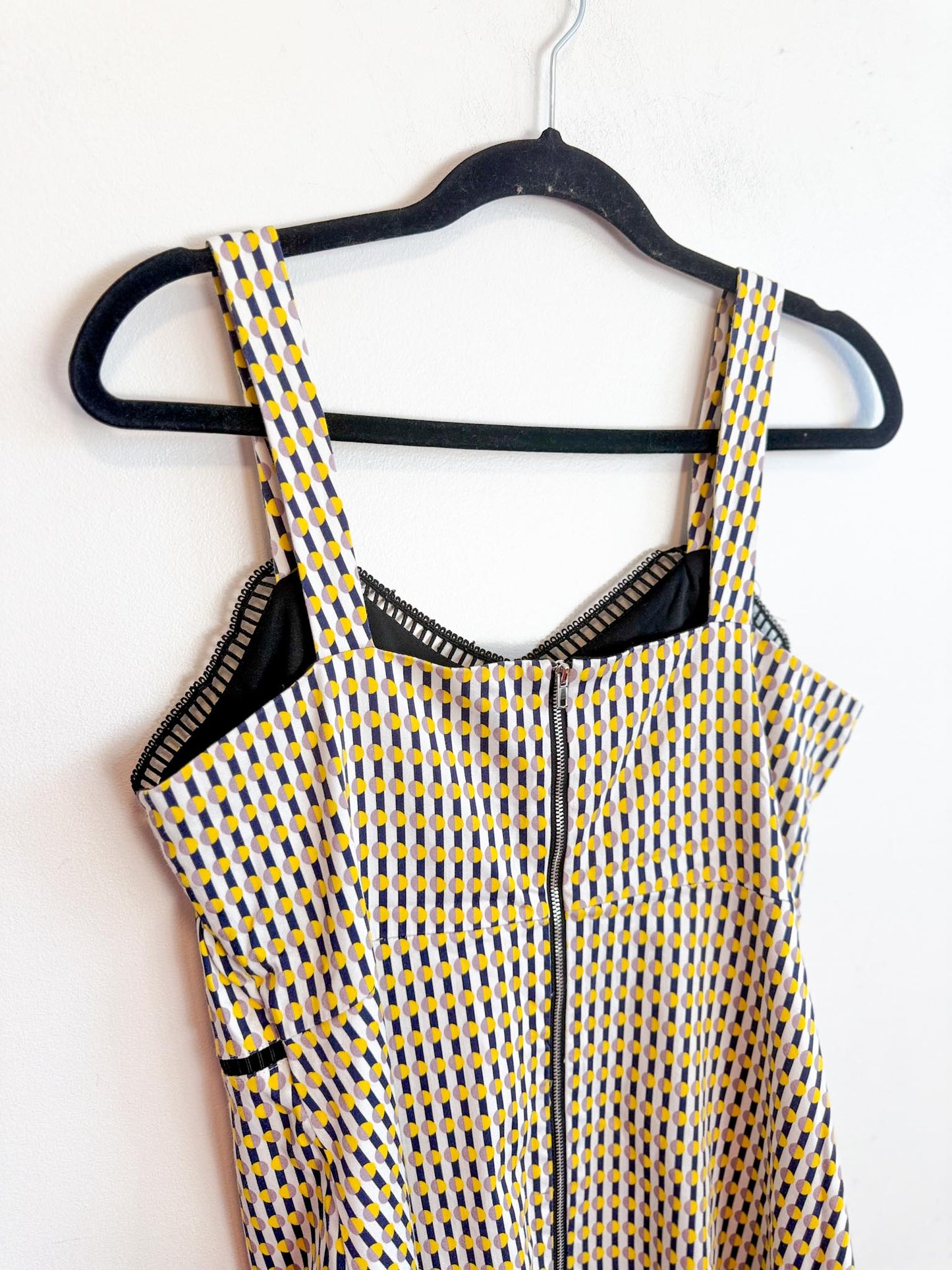 Gabby Isabella Dress in Yellow/Black Print (Size S)
