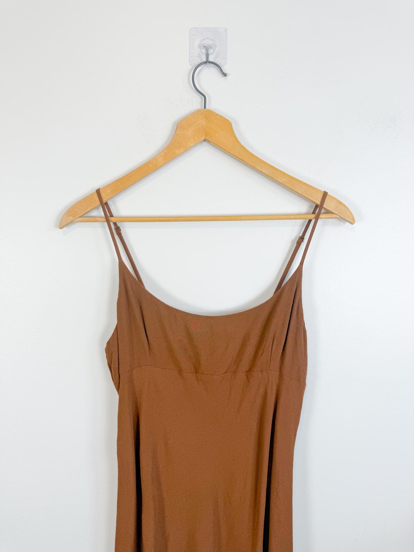 SUNDEH Aritzia Midi Dress in Brown (Size L)