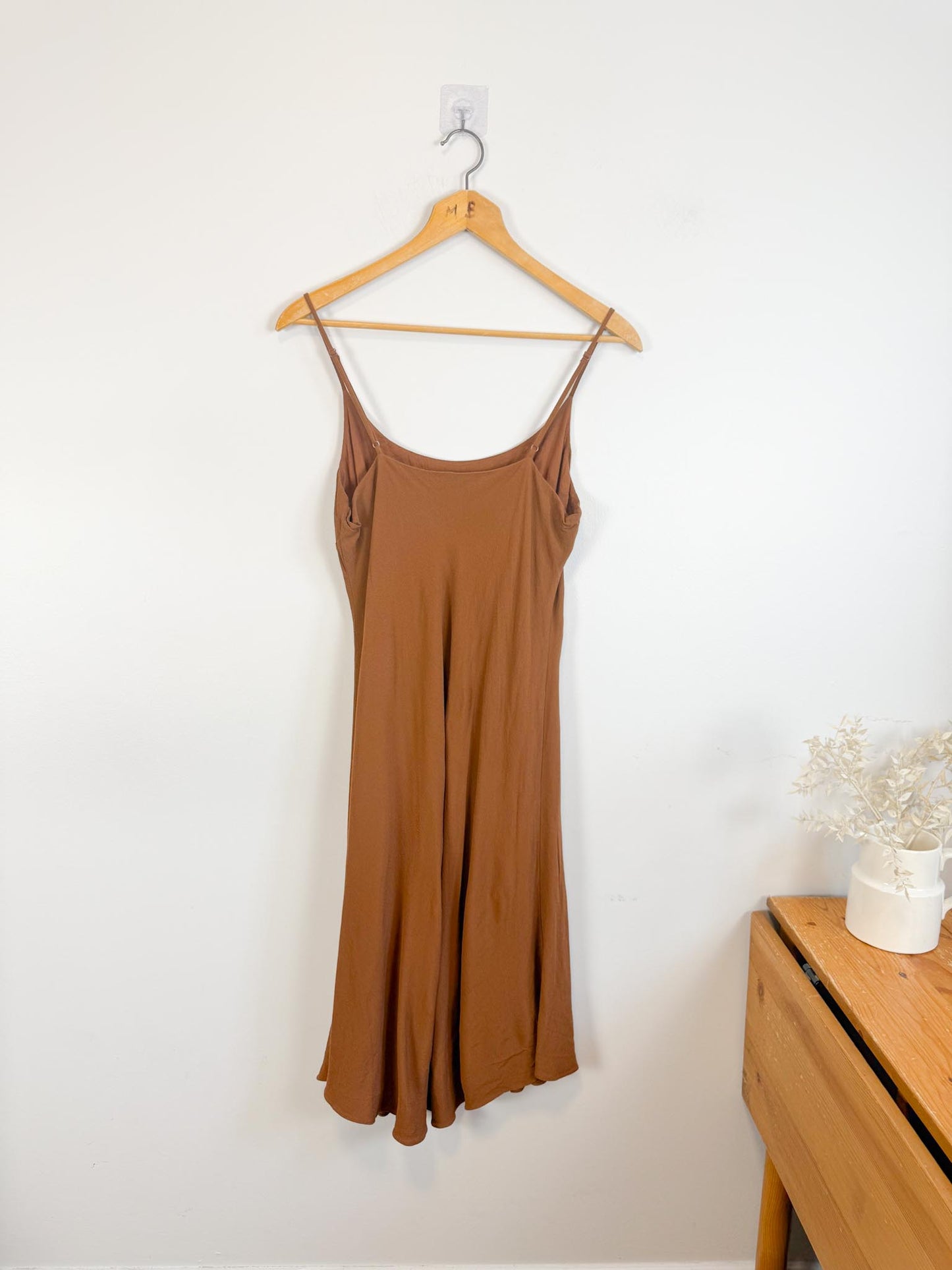 SUNDEH Aritzia Midi Dress in Brown (Size L)