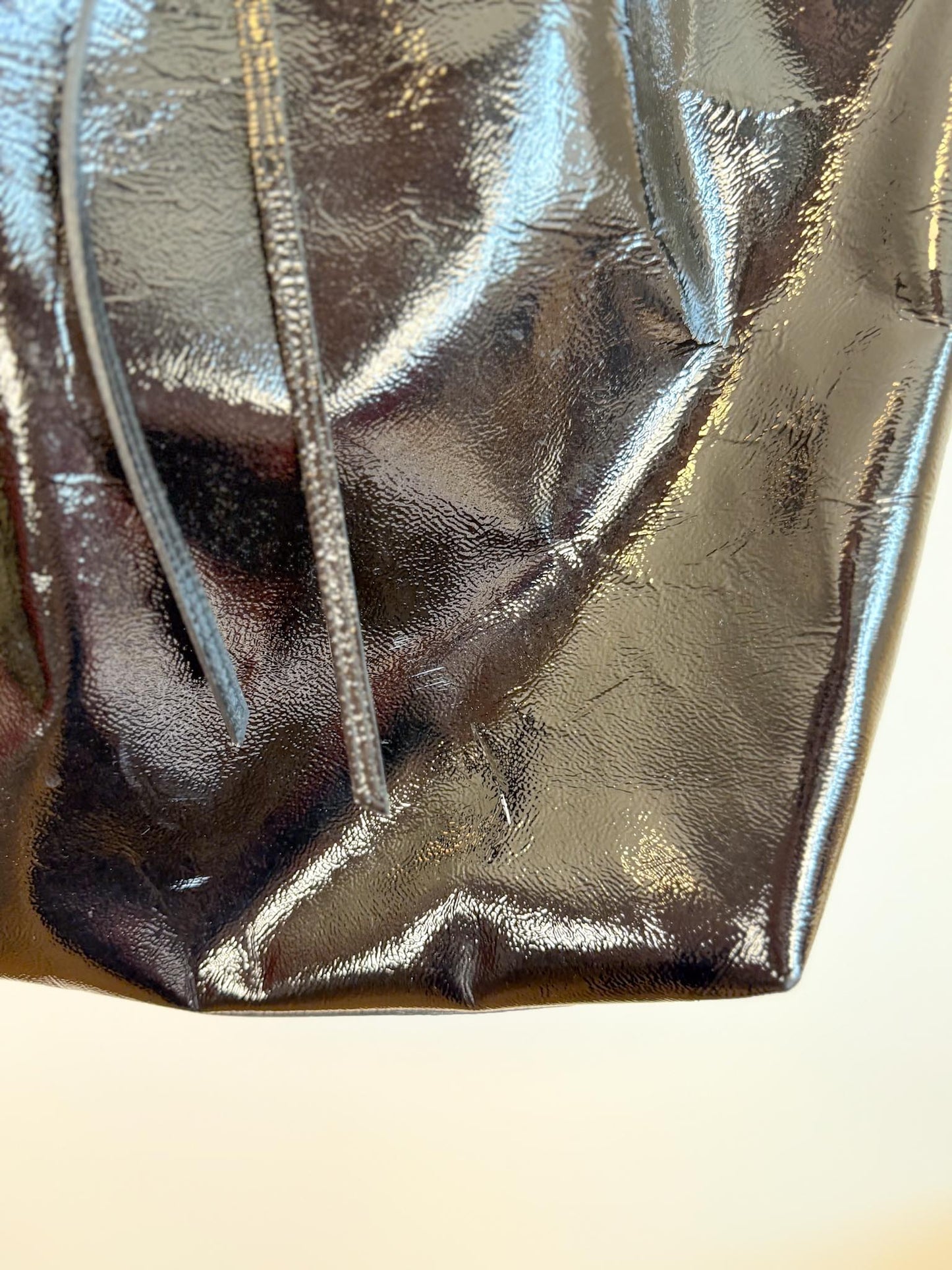 L’Intervalle Black Patent Crossbody Purse