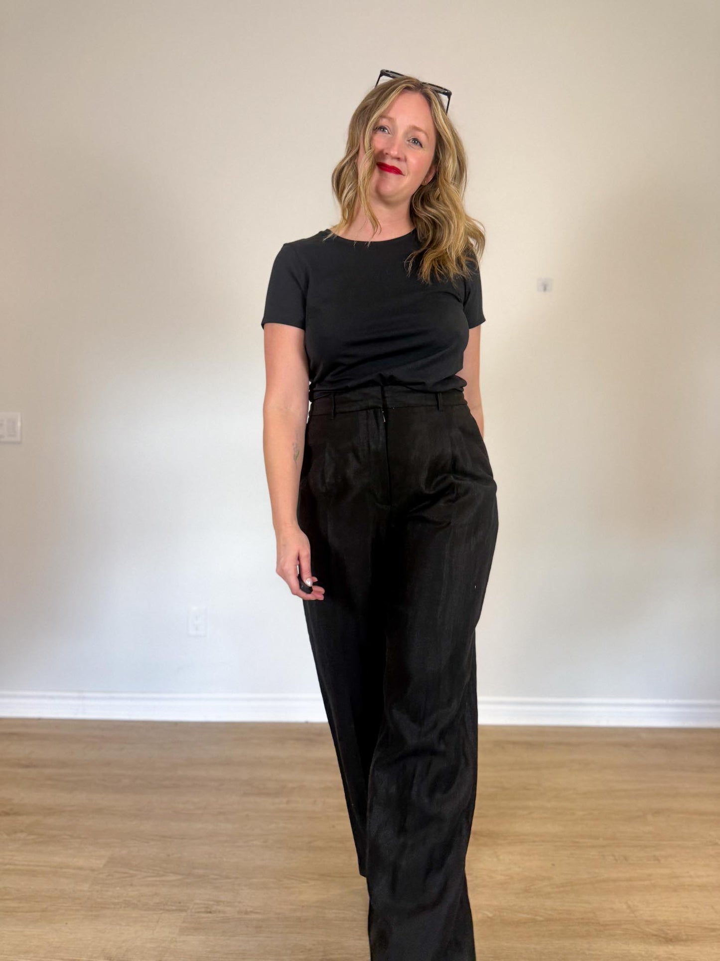 Wilfred The Effortless Pant in Black (Size L/XL)
