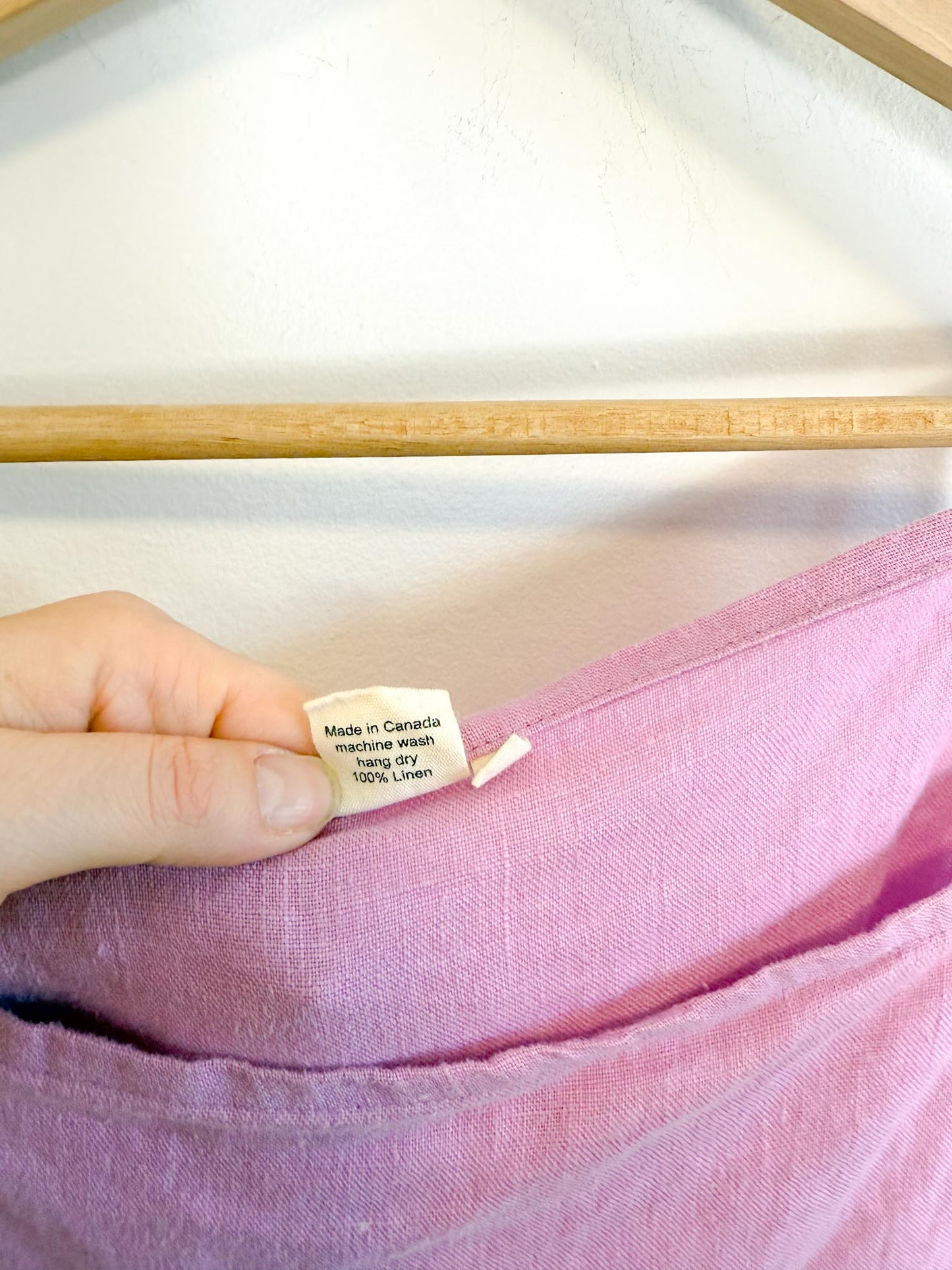 Shelter Slow Fashion "Kai Linen Tank in Lilac" (Size L)