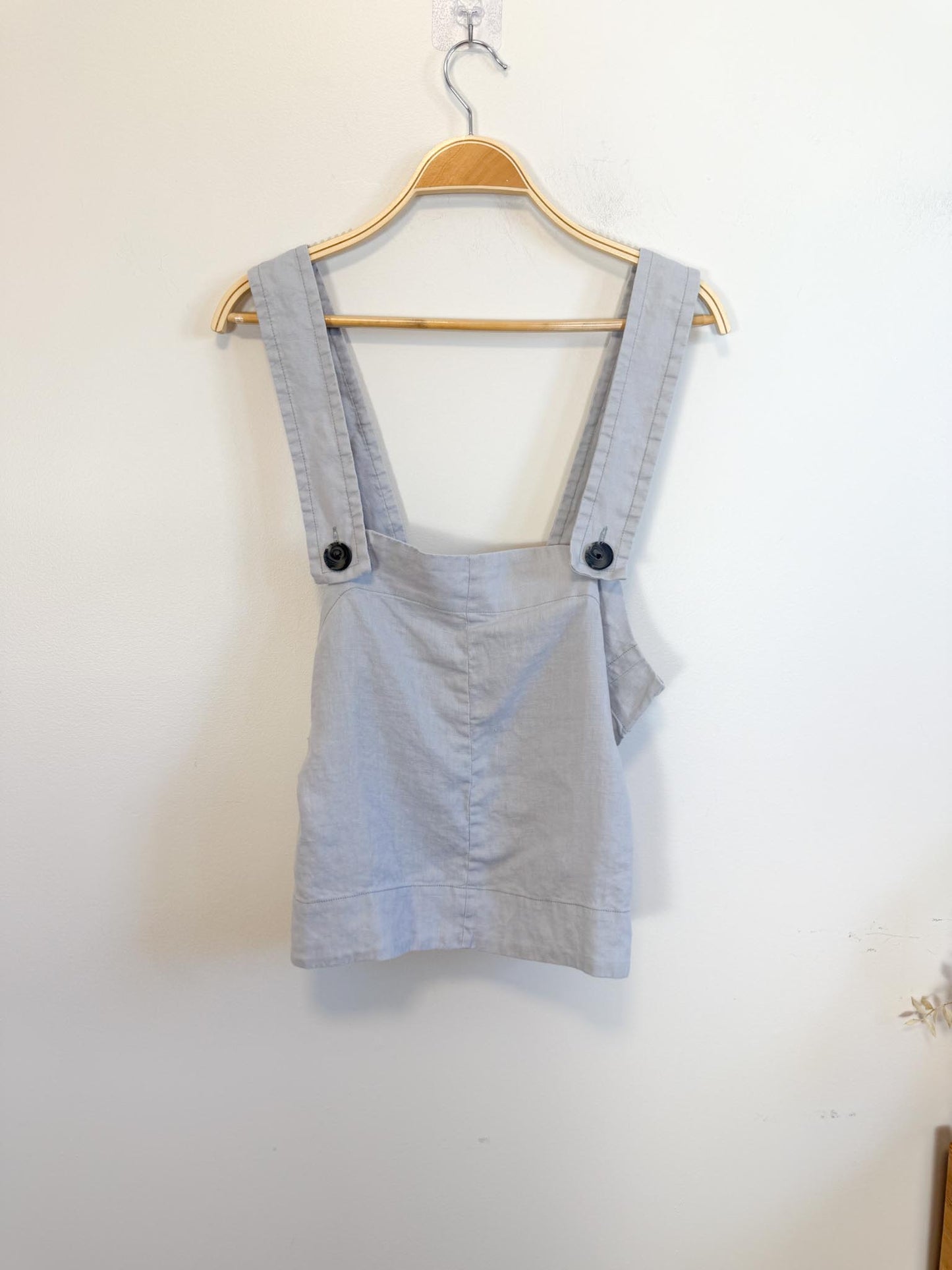 Everlane "The Apron Linen Tank in Grey" (Size 8)