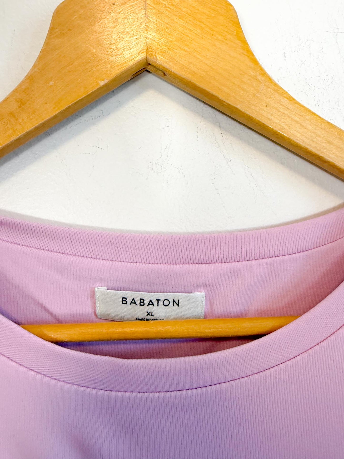 Babaton Crewneck Bodysuit in Lilac (Size XL)