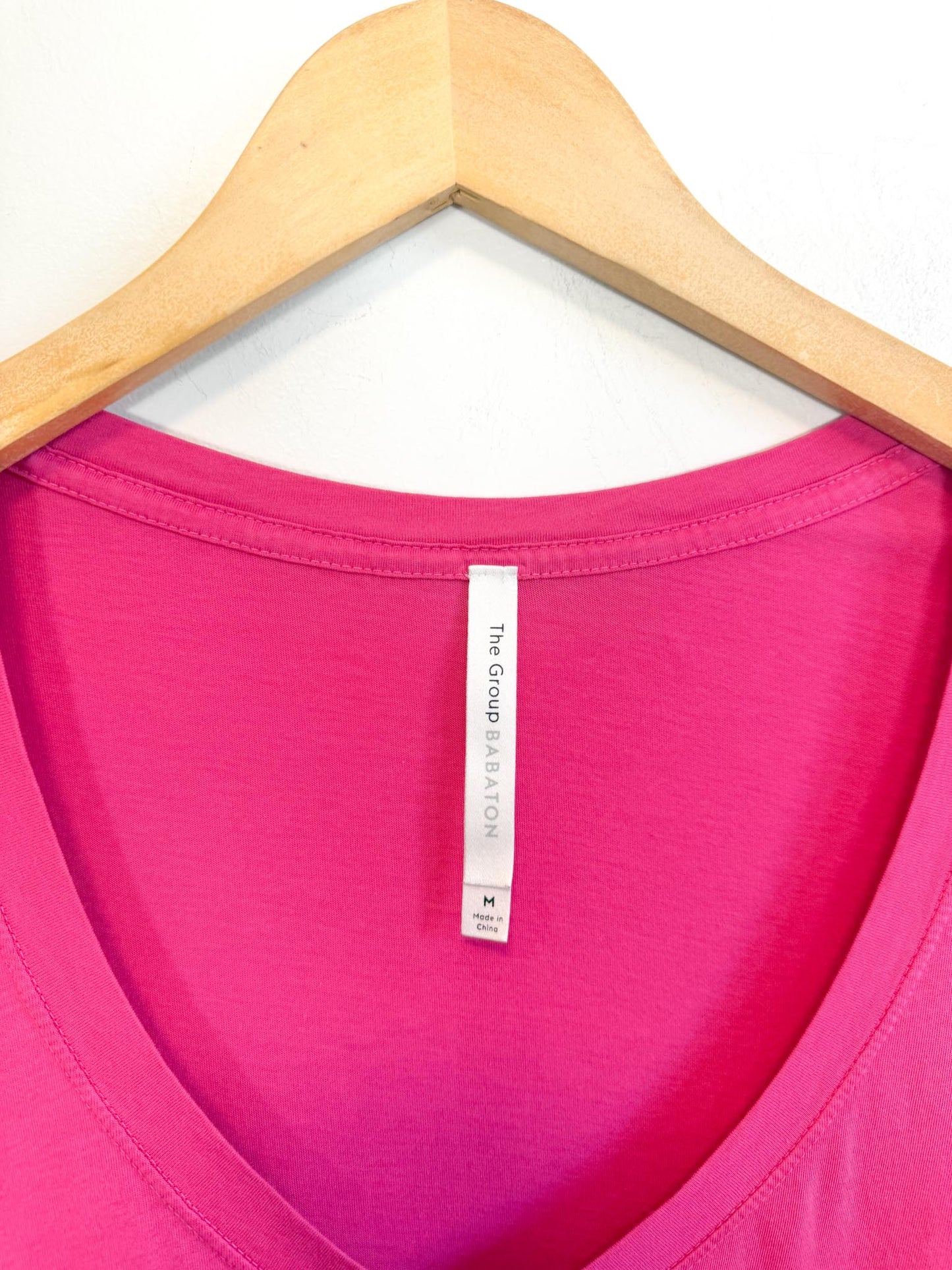 Babaton V-Neck Tee in Hot Pink SOLD AS IS (Size M)