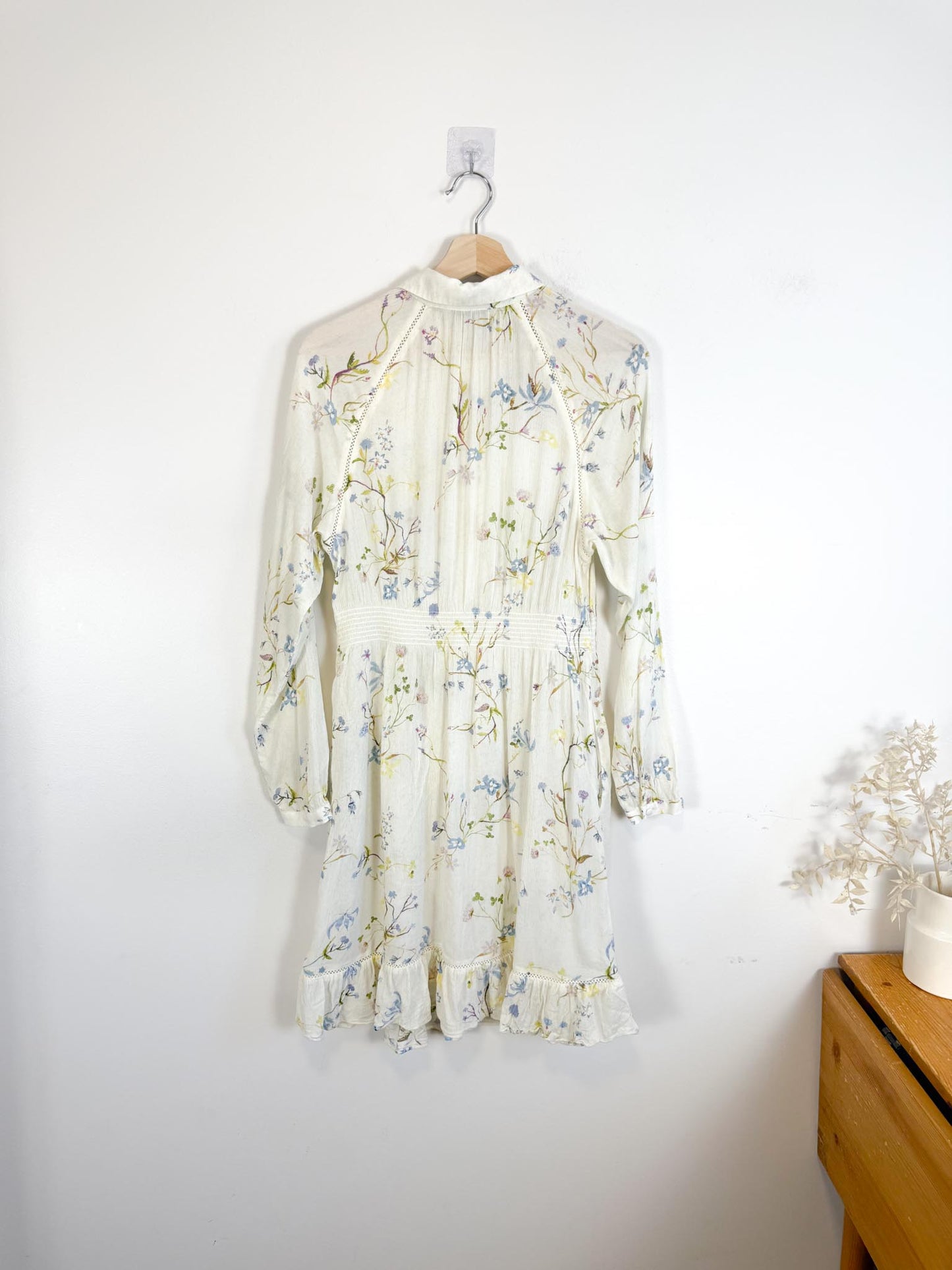 Scotch & Soda Long Sleeve Floral Mini Dress (Size S)